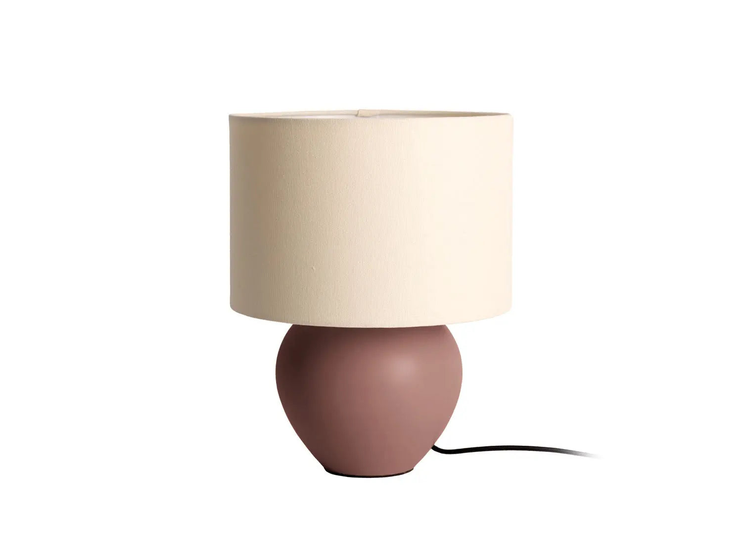 Table lamp Alma cone matt chocolate brown - L 23 cm x H 33 cm x P 25