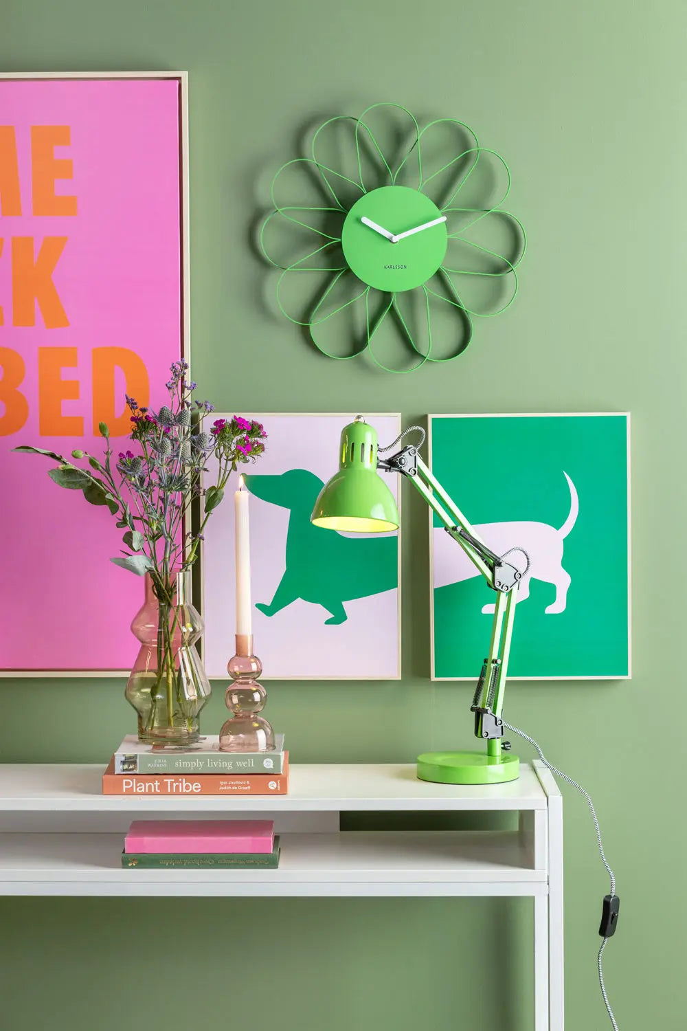 Table lamp Funky Hobby bright green