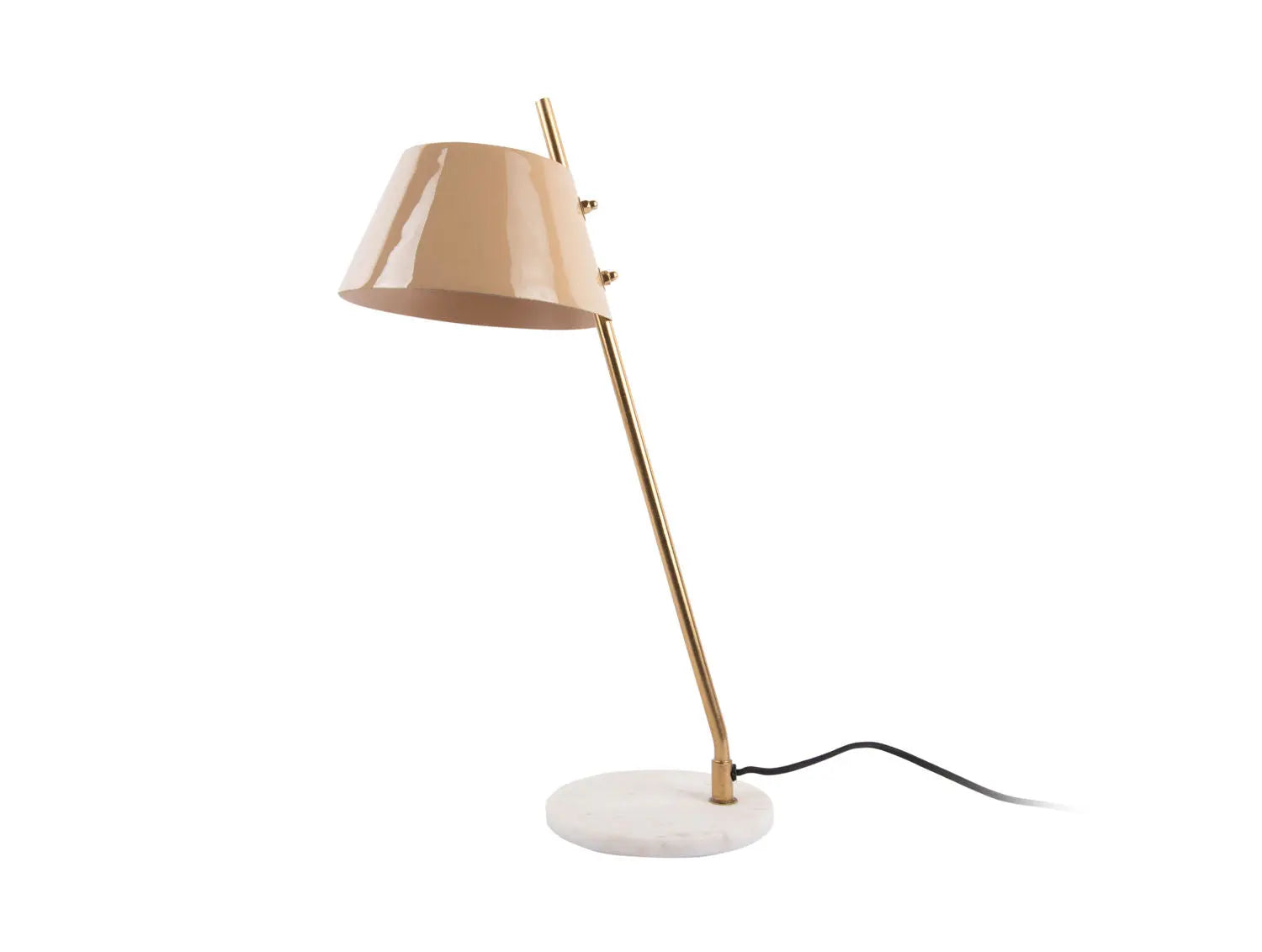 Table lamp Savvy enamel soft brown