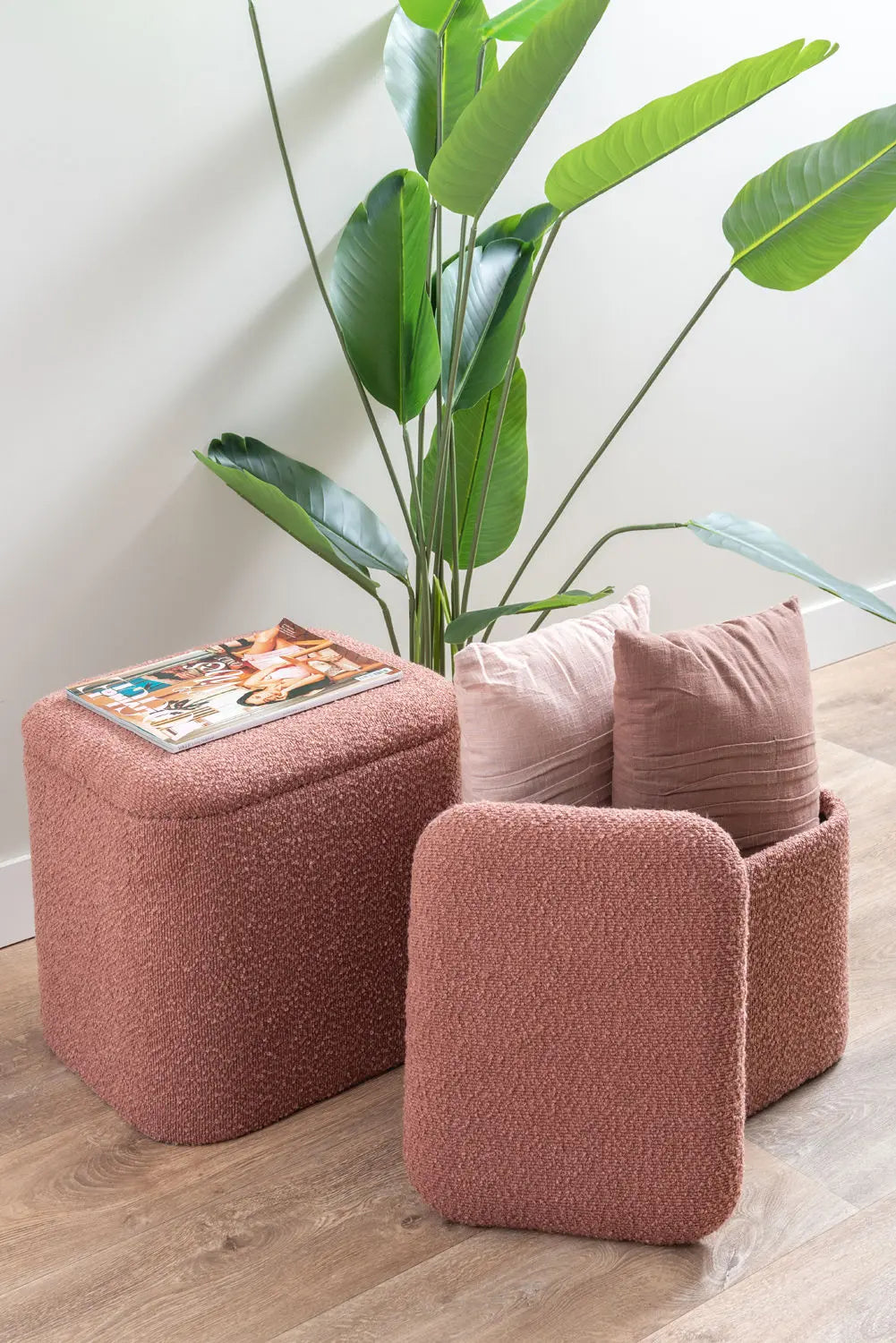 Ensemble de poufs Ada, Lot de 2 pièces