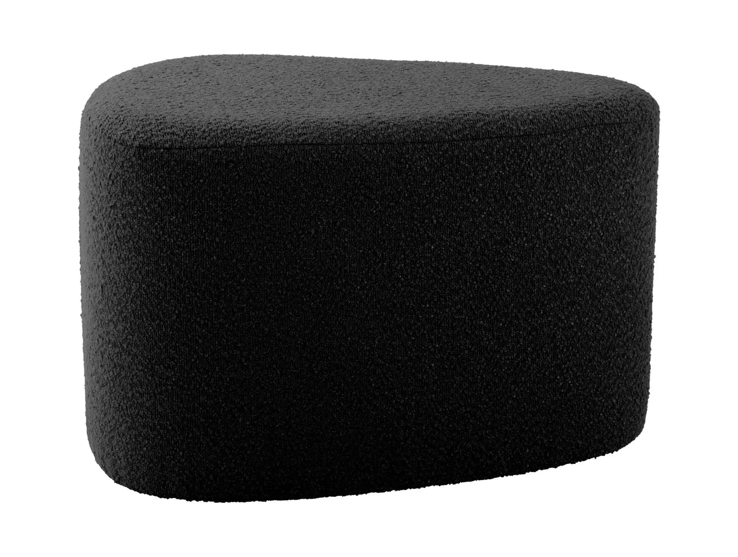 Pouf Ada organic large bouclé black