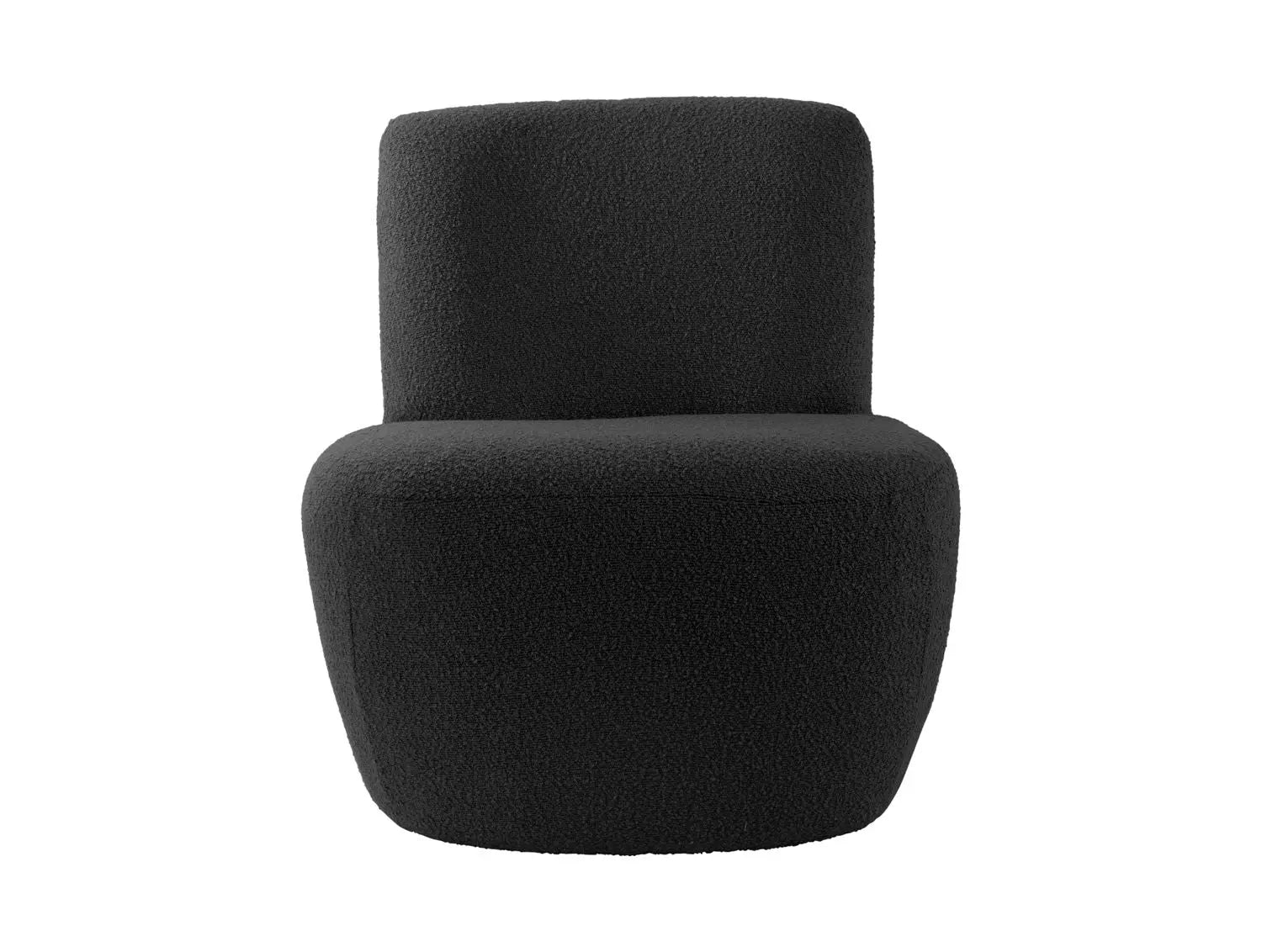 Chair Ada bouclé black - L 65 cm x H 68 