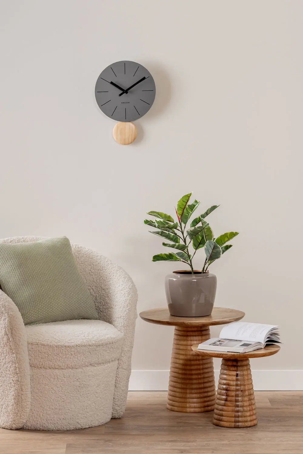 Side table Force layered base large mango wood