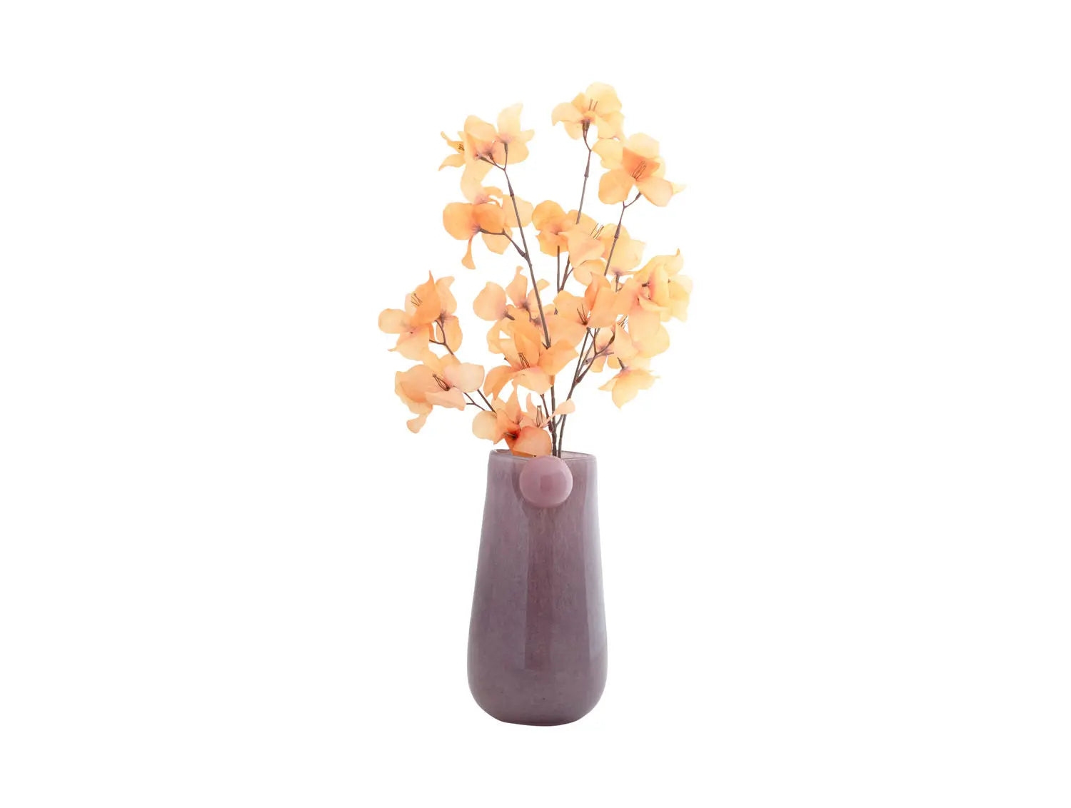 Vase Bolita glass medium soft purple w. soft pink