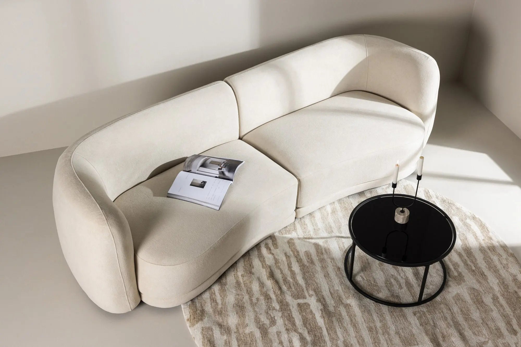 Canapé 3 places Cielo - 91X268X80 - Polyester