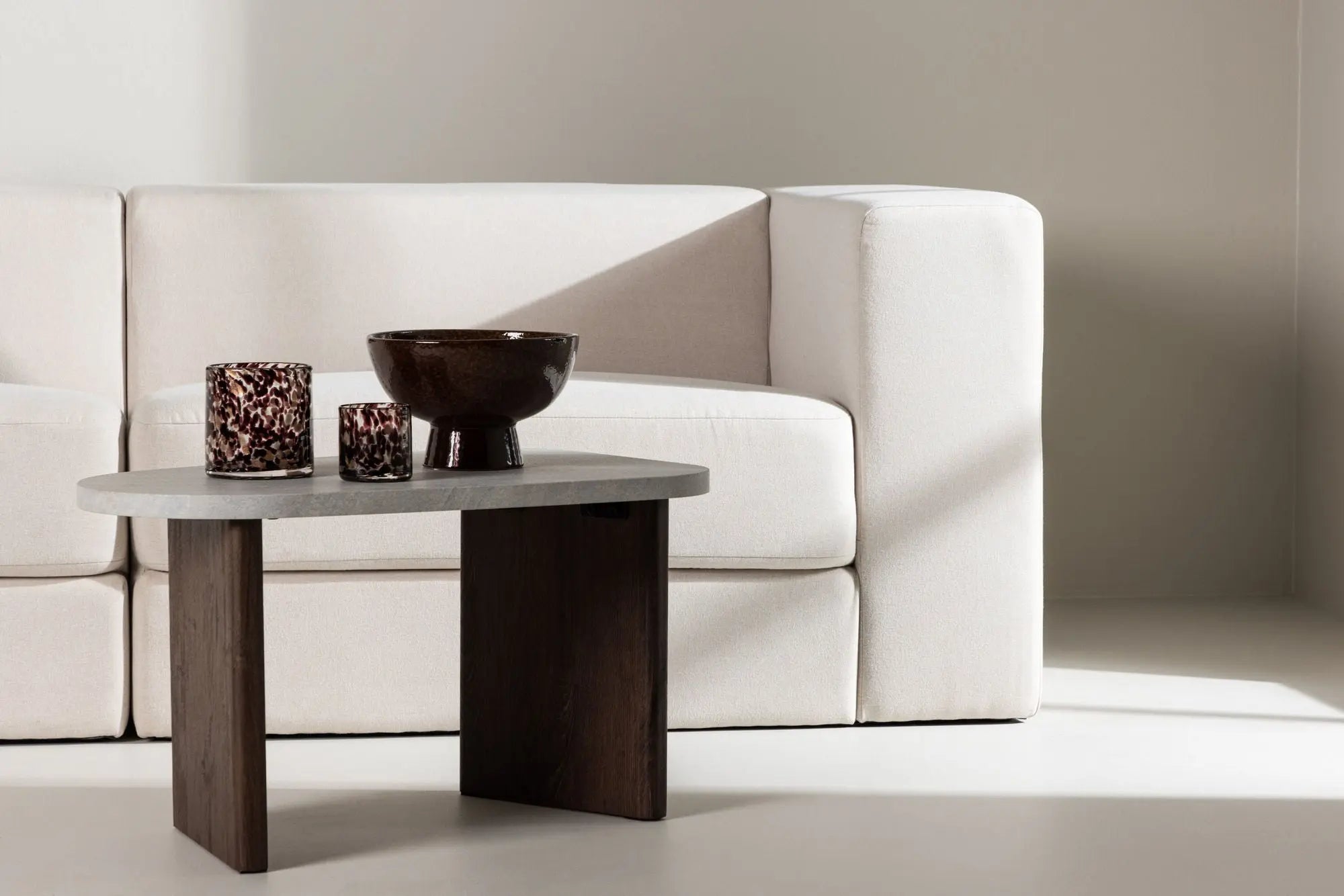 Canapé 3 places Lumi - 94X238X70 - Polyester Lin