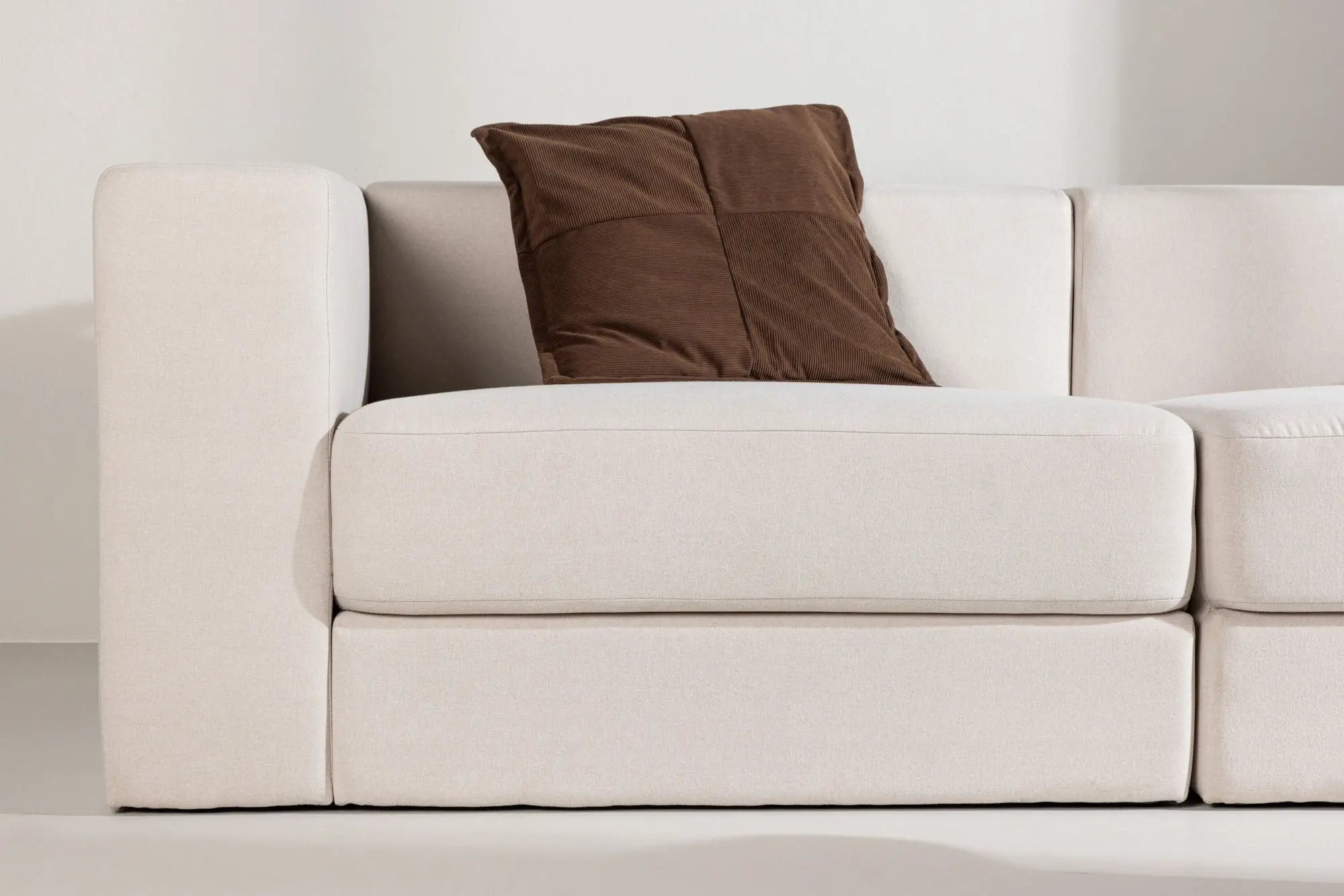 Canapé 3 places Lumi - 94X238X70 - Polyester Lin