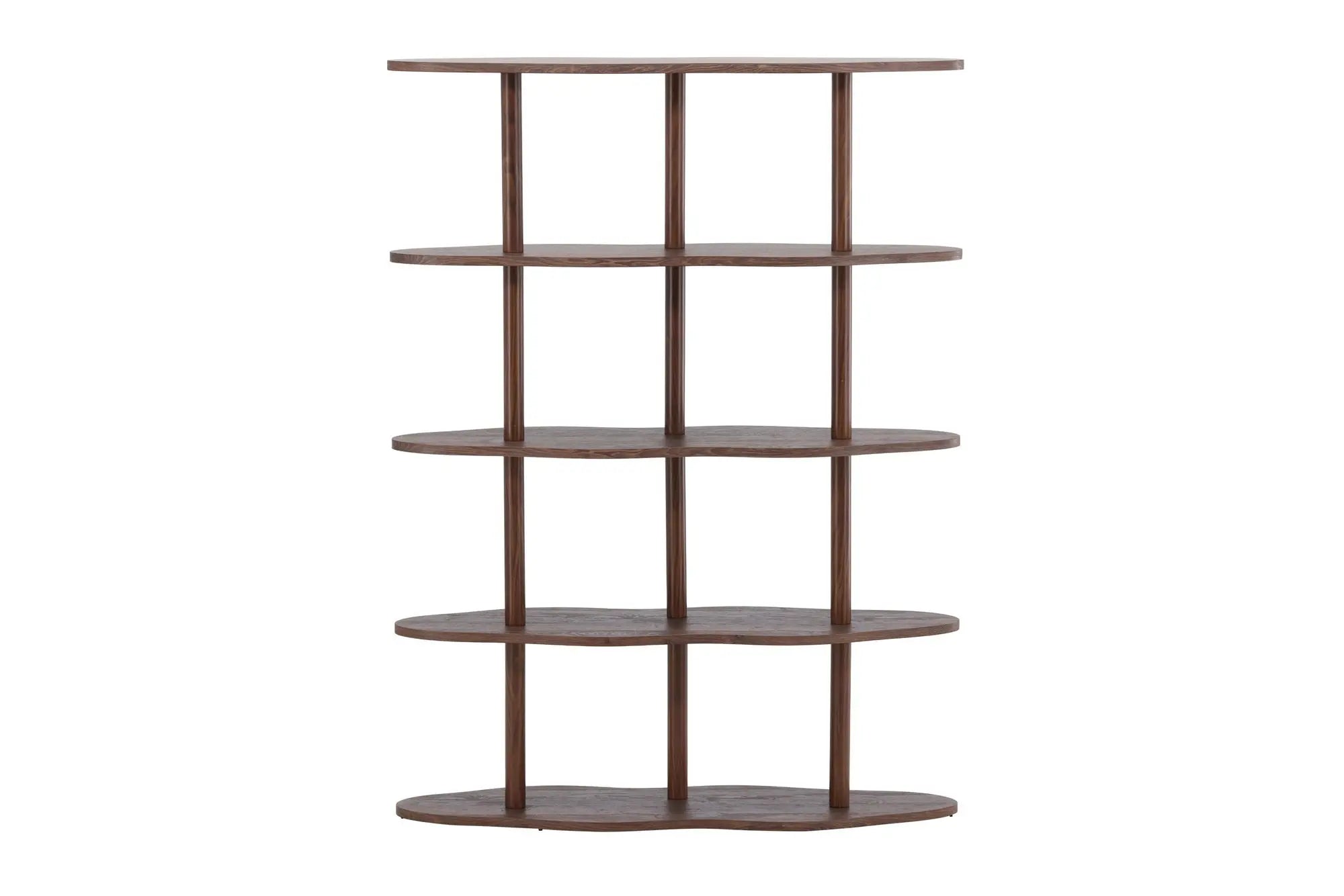 Moln Bookcase 105x30x140 cm - MDF with Mocca 3D Paper  Loome