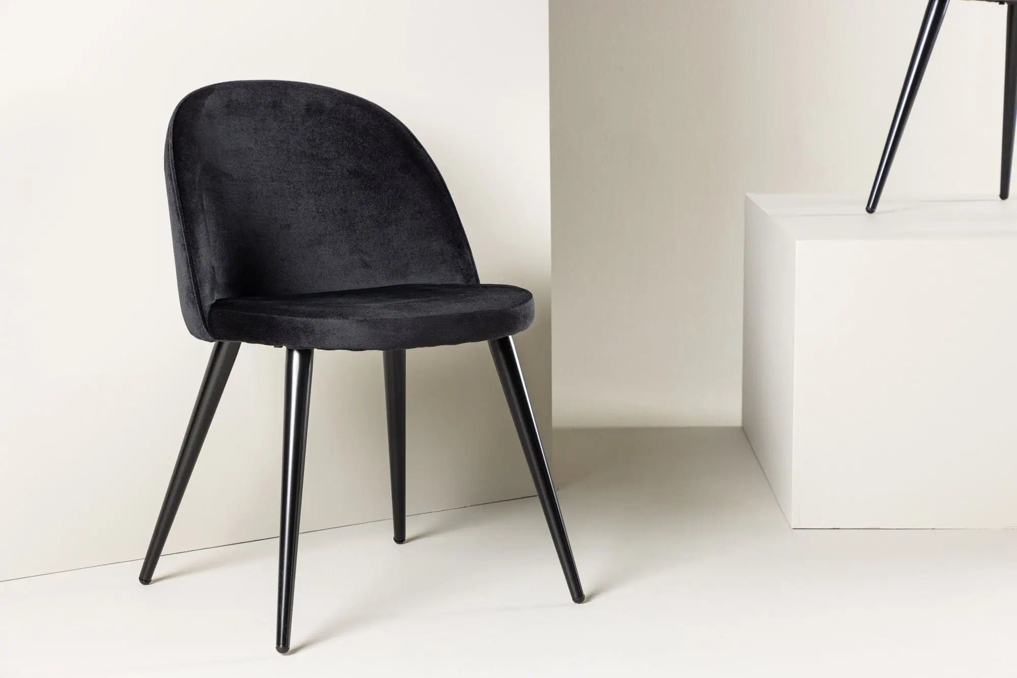Lot de 2 chaises de salle à manger Velvet - 57 x 50 x 76,5 - Polyester Velvet