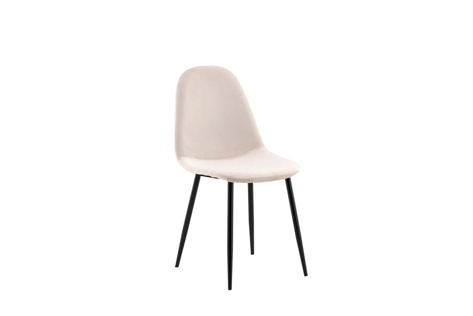 Lot de 2 chaises de salle à manger Polar - 53 x 88 x 46 - Polyester Velvet