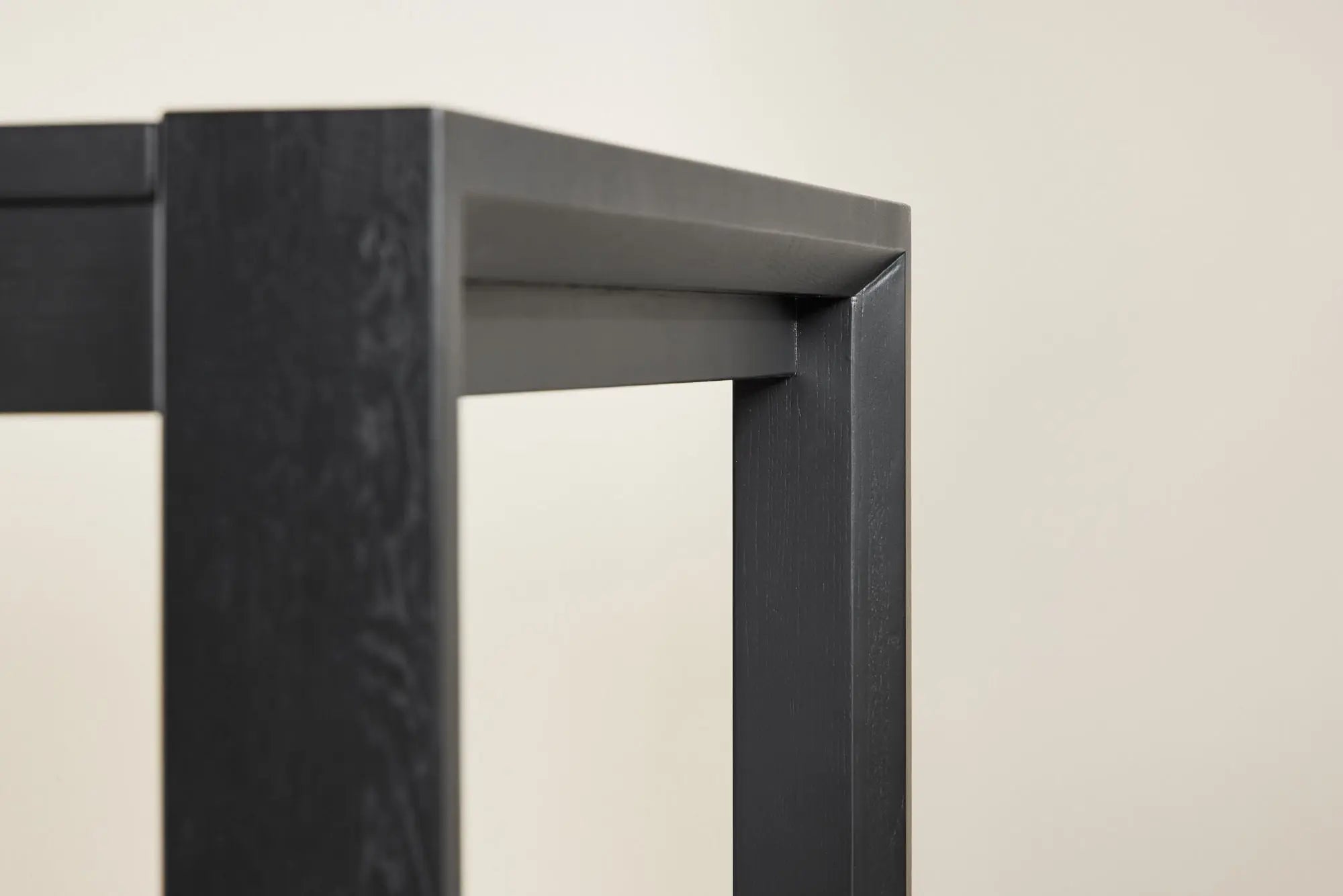 Slider Dining Table 250x95x75 cm - Black / Solid Oak Veneer  Loome