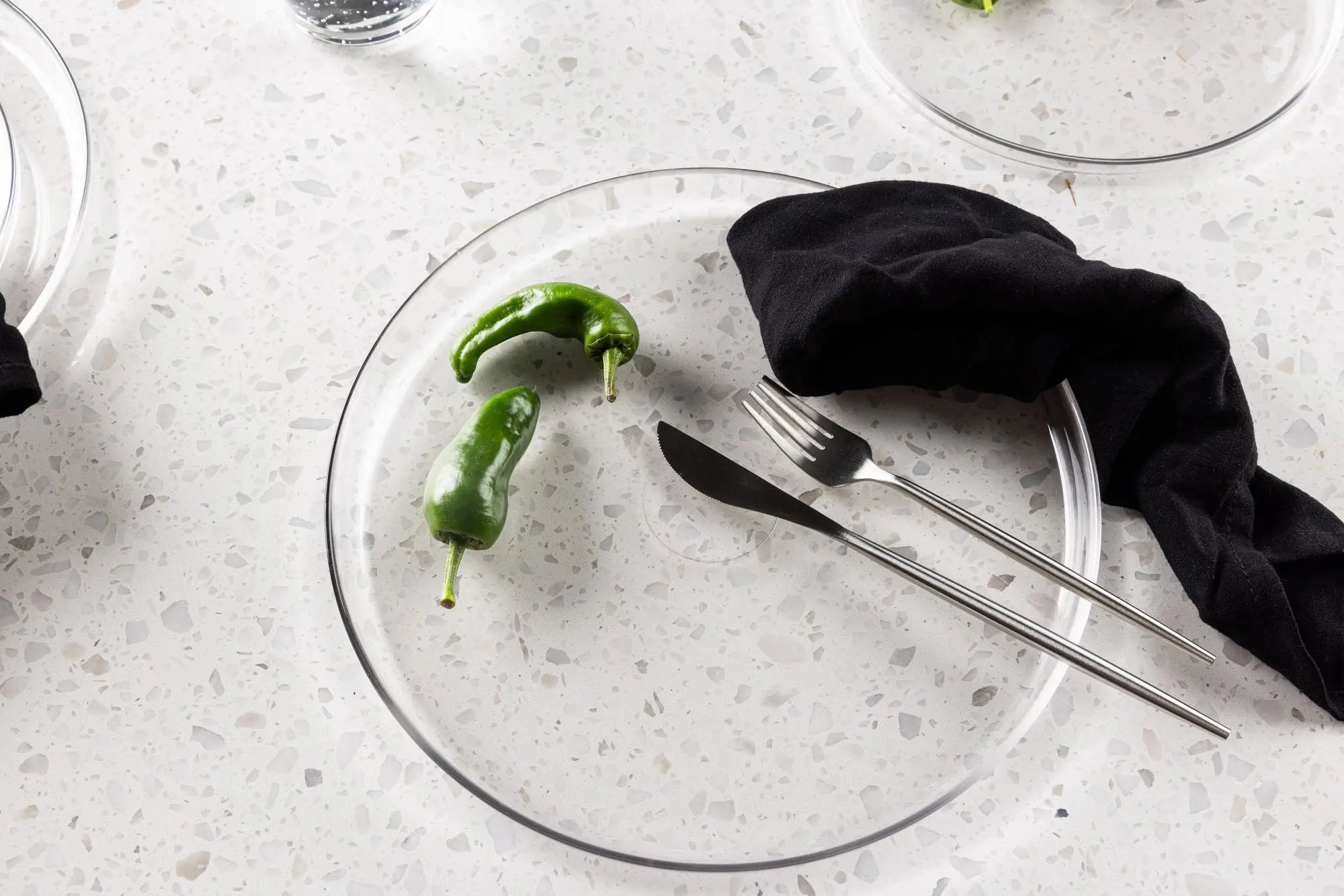 Lot de 2 assiettes Shine - ø26 - Verre