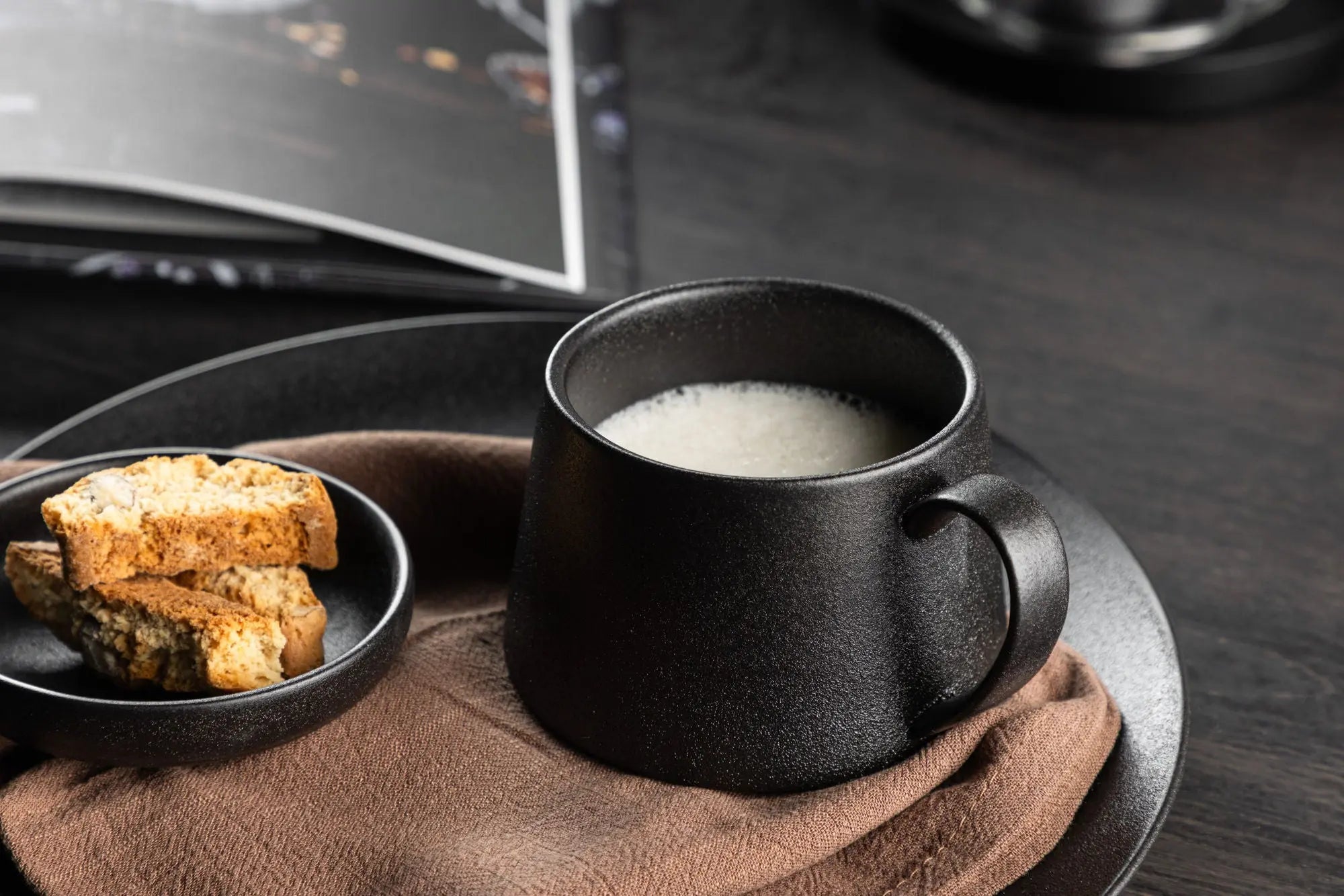 Lot de 2 tasses à café Wabi Sabi - ø10 - Renforcer la porcelaine