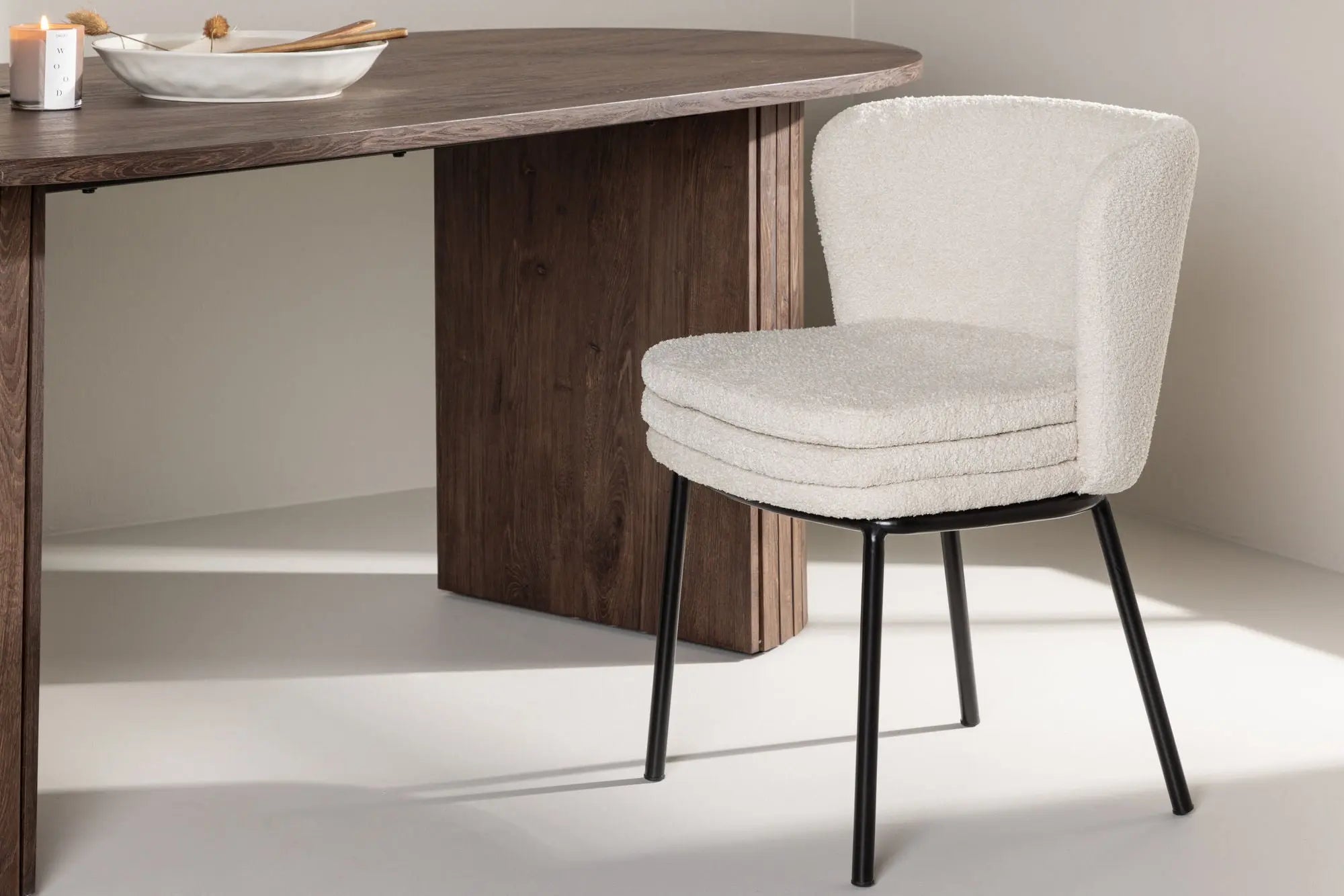Lot de 2 chaises de salle à manger Agnes - 56.5*46.5*76.5 - Loop