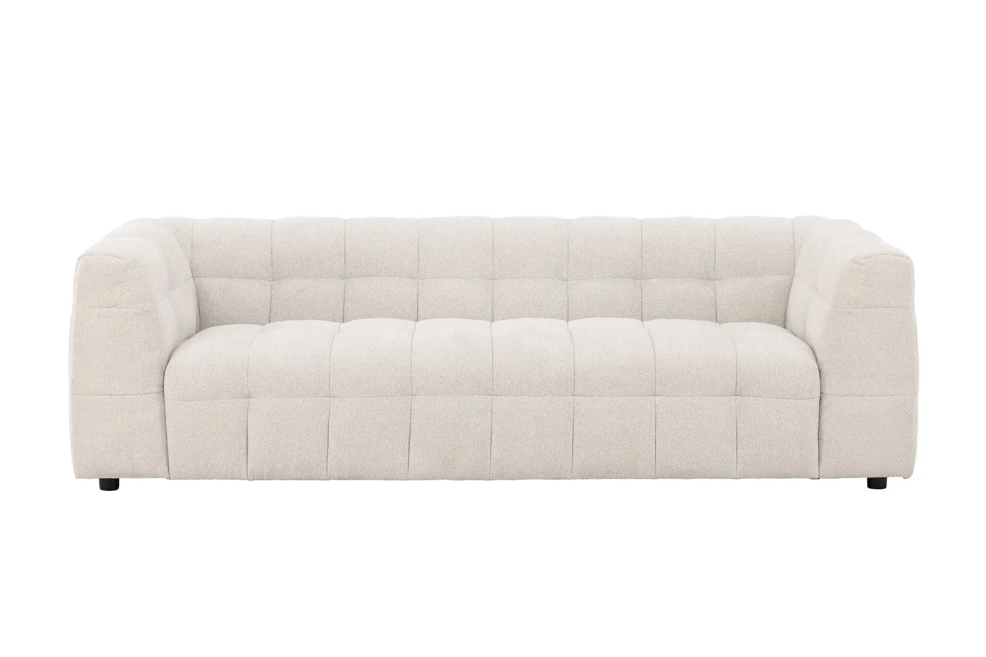 Canapé 3 places Malou - 98 x 238 x 70 - Polyester