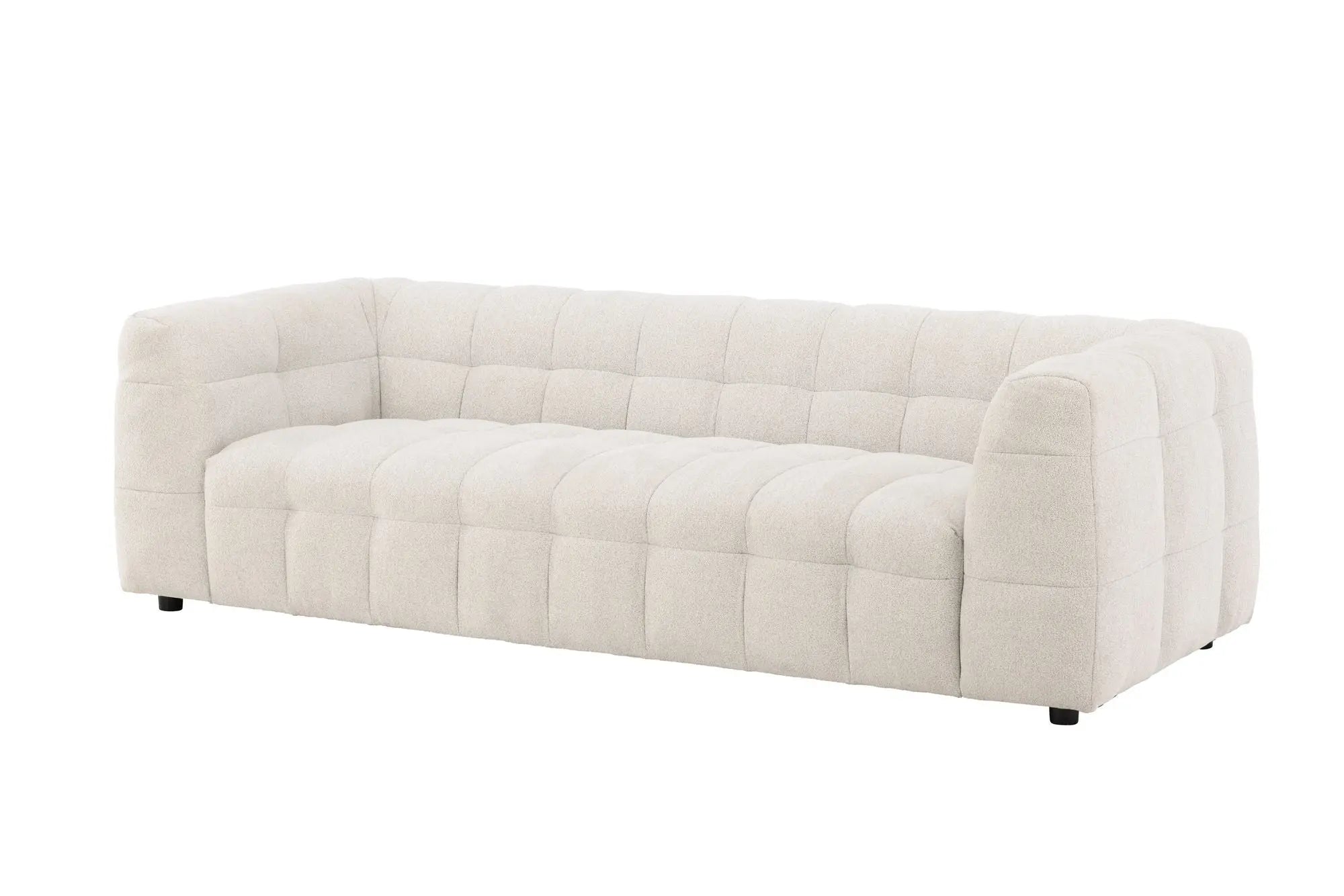 Canapé 3 places Malou - 98 x 238 x 70 - Polyester