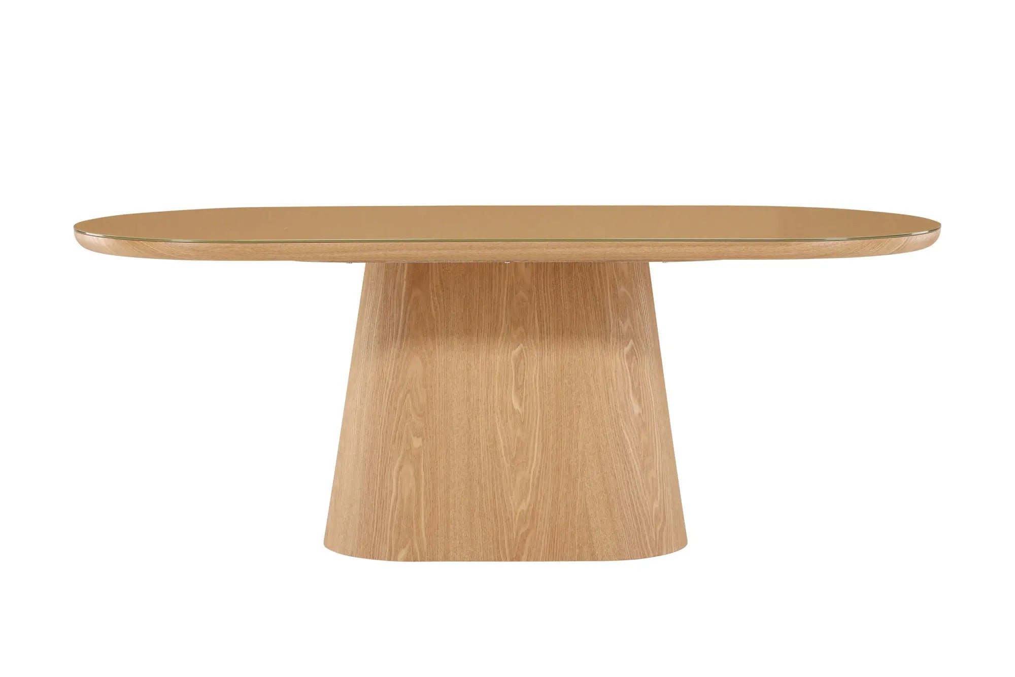 Table de salle à manger ovale Castor - 200 x 90 - MDF