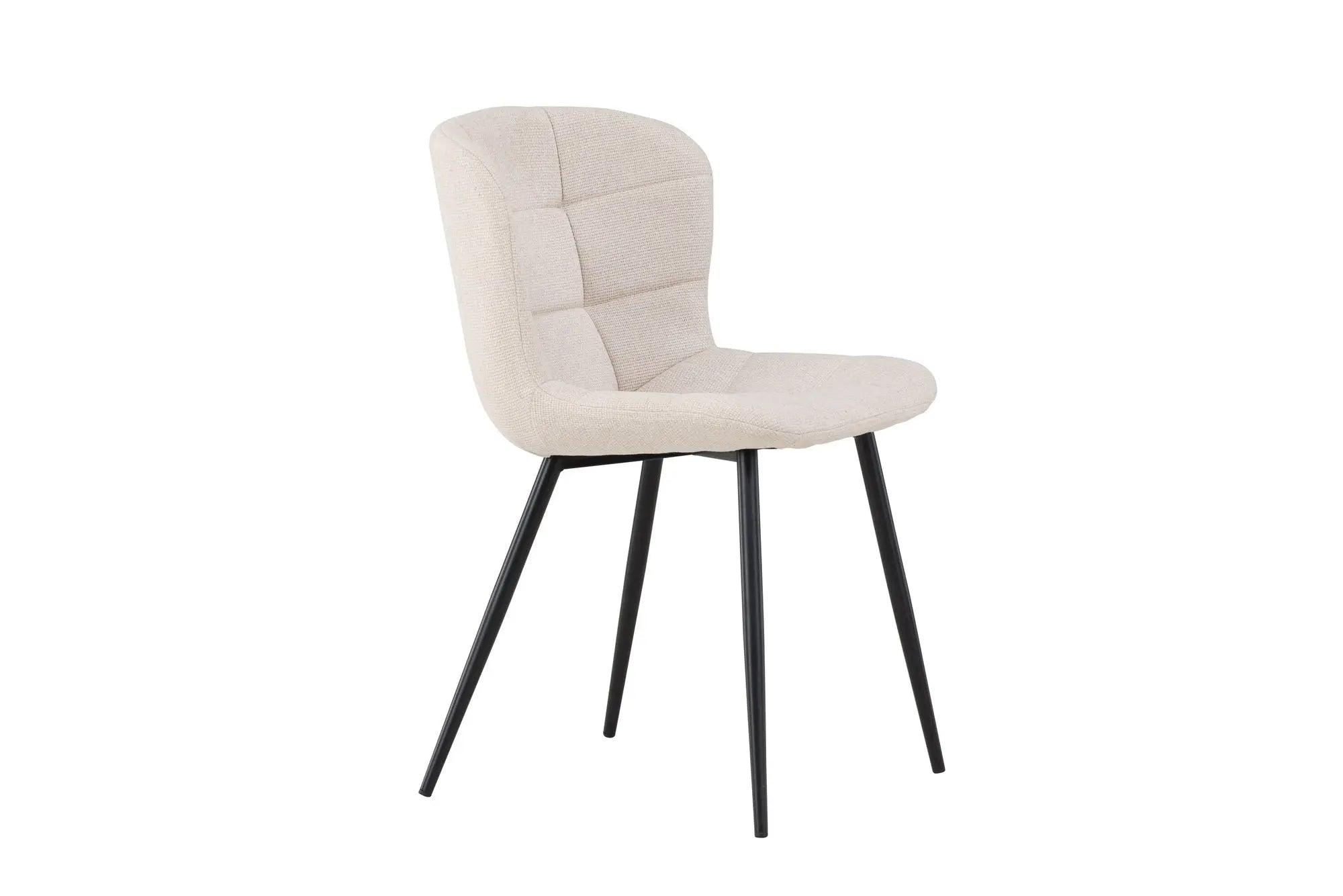 Lot de 2 chaises de salle à manger Lily - 56 x 51 x 80 - Polyester