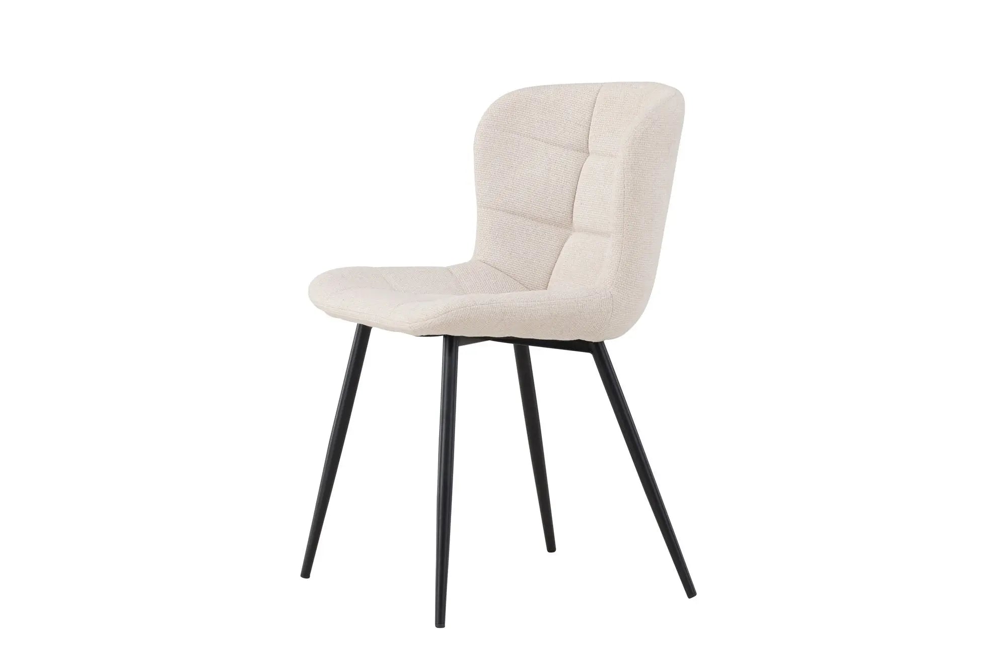 Lot de 2 chaises de salle à manger Lily - 56 x 51 x 80 - Polyester