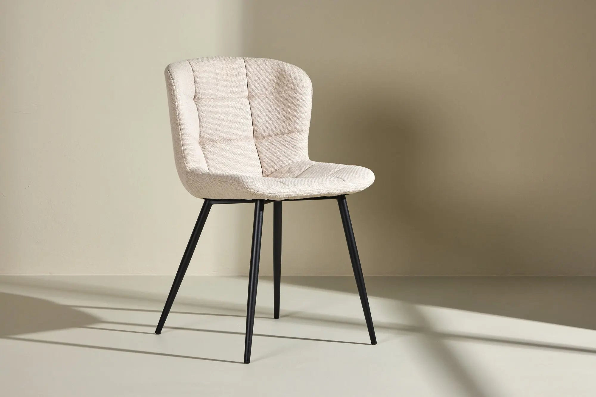 Lot de 2 chaises de salle à manger Lily - 56 x 51 x 80 - Polyester