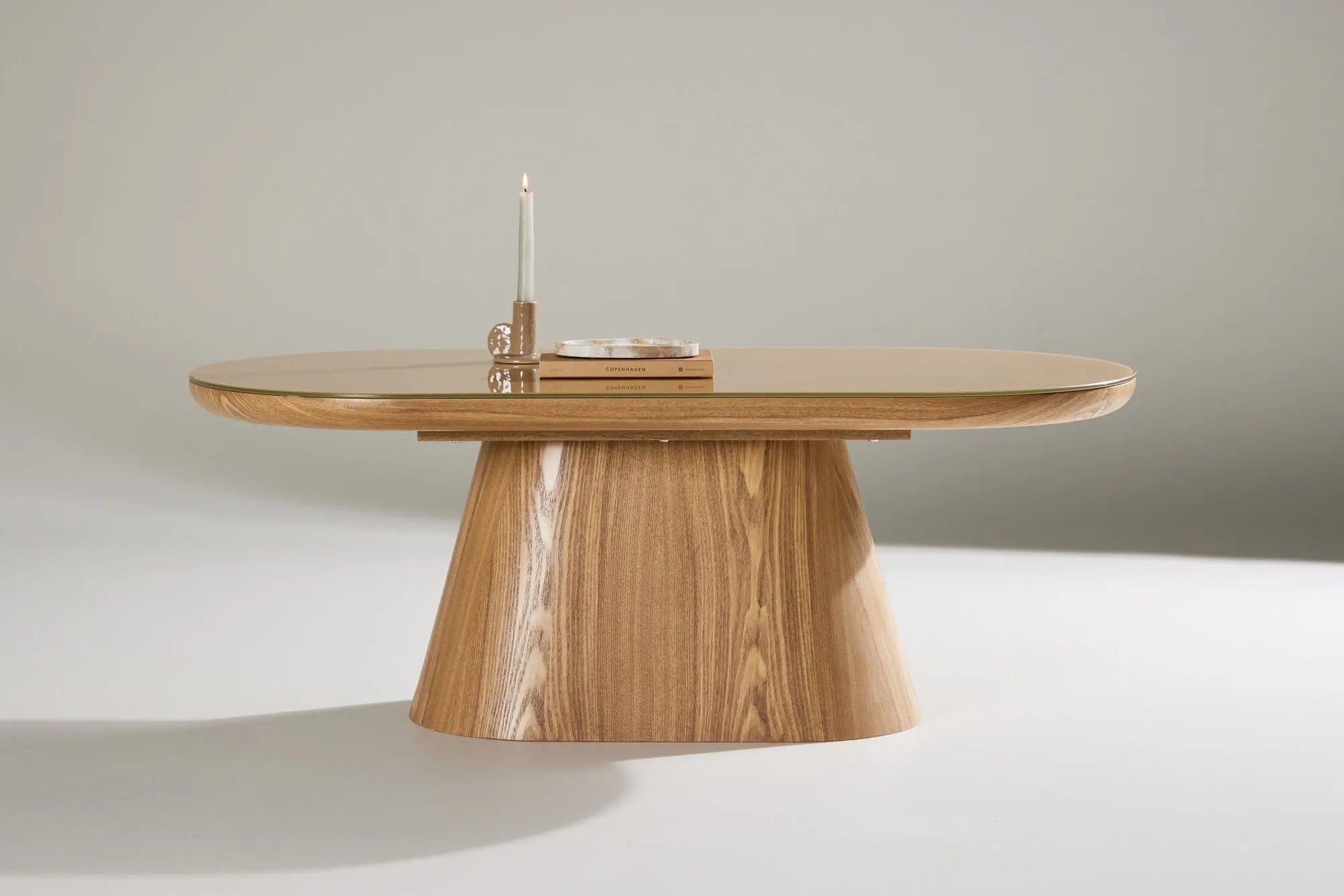 Table basse ovale Castor - 120 x 60 - MDF