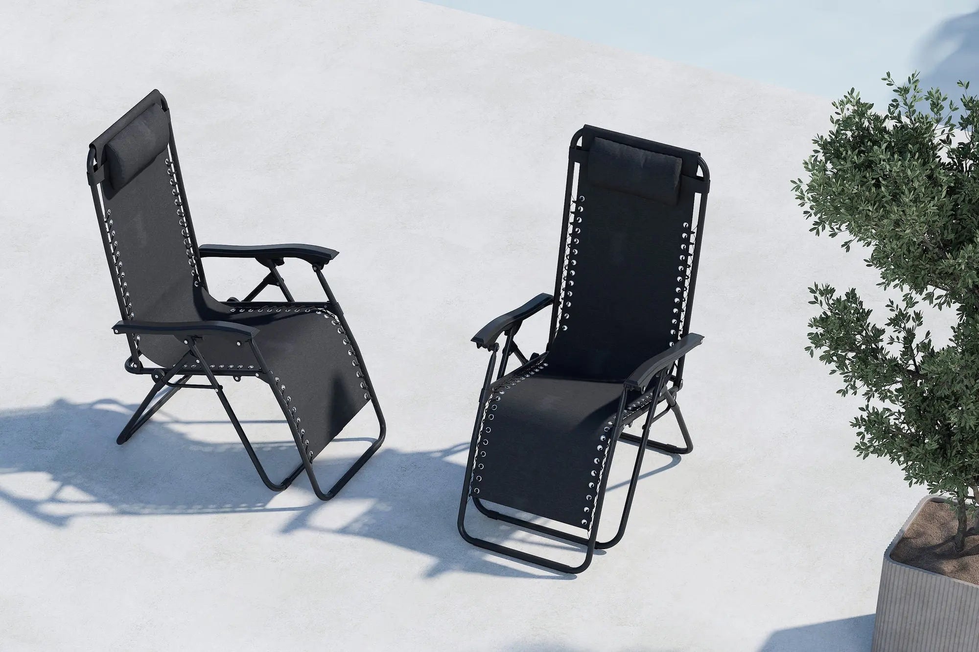 Lot de 2 chaises longues Vulcano  Loome
