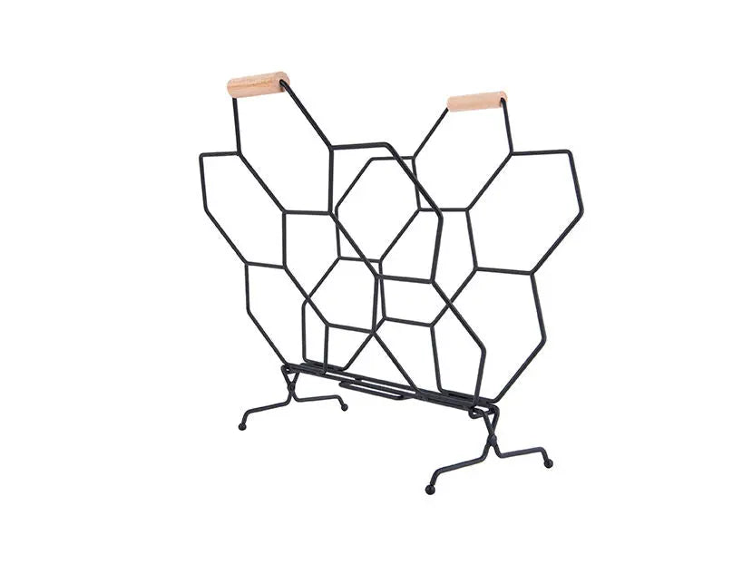 Magazine rack Honeycomb matt black