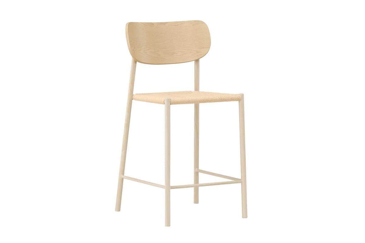Tabouret de bar Polly - 55 x 52 x 101 - Rotin
