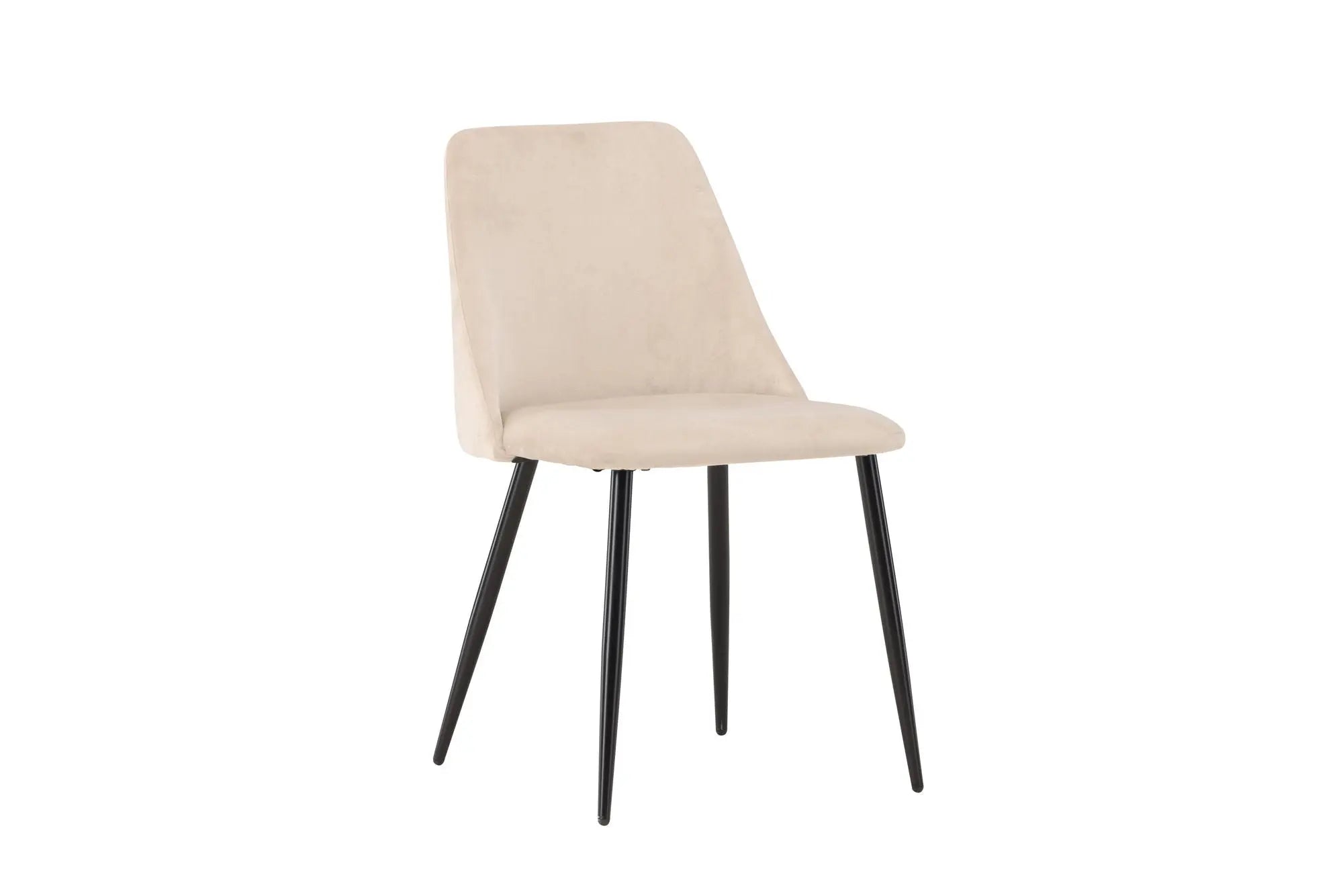 Lot de 2 chaises de salle à manger Night - 56 x 49 x 83 - Polyester Velvet
