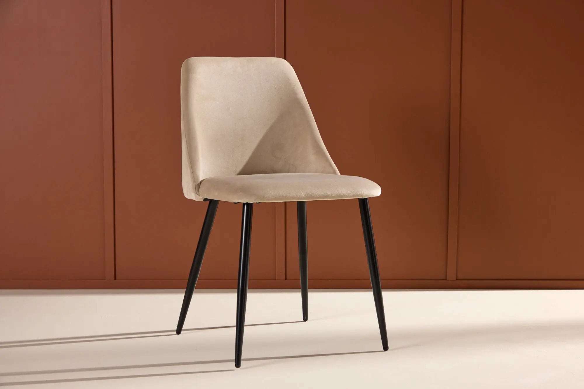Lot de 2 chaises de salle à manger Night - 56 x 49 x 83 - Polyester Velvet