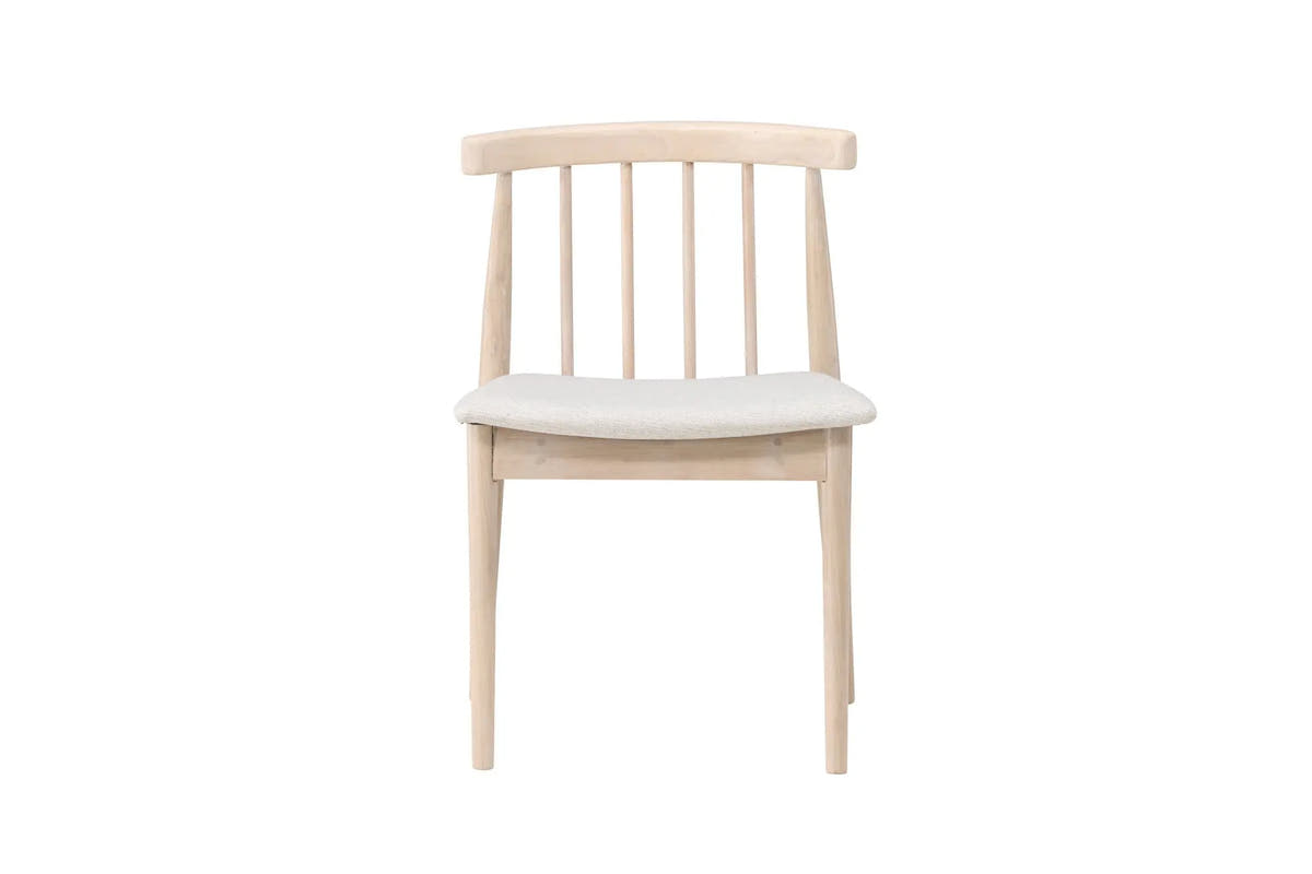Lot de 2 chaises de salle à manger Flora - 46 x 50 x 78 - Hévéas
