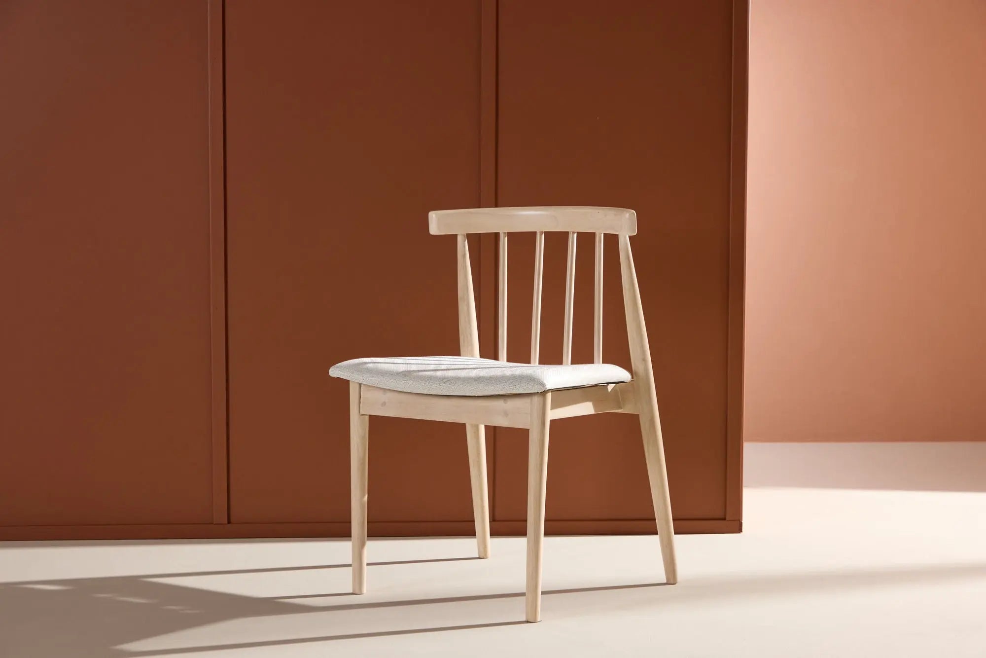 Lot de 2 chaises de salle à manger Flora - 46 x 50 x 78 - Hévéas