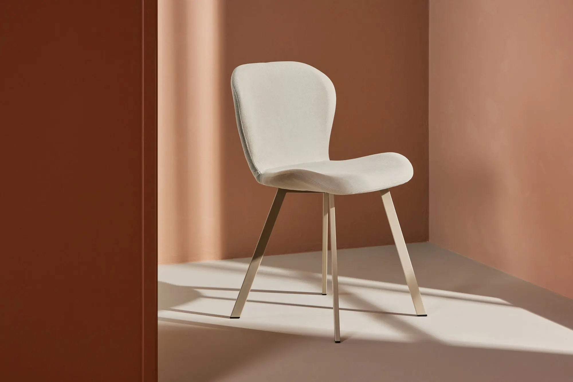 Lot de 2 chaises de salle à manger Lilja - 55 x 48 x 80 - Polyester Lin