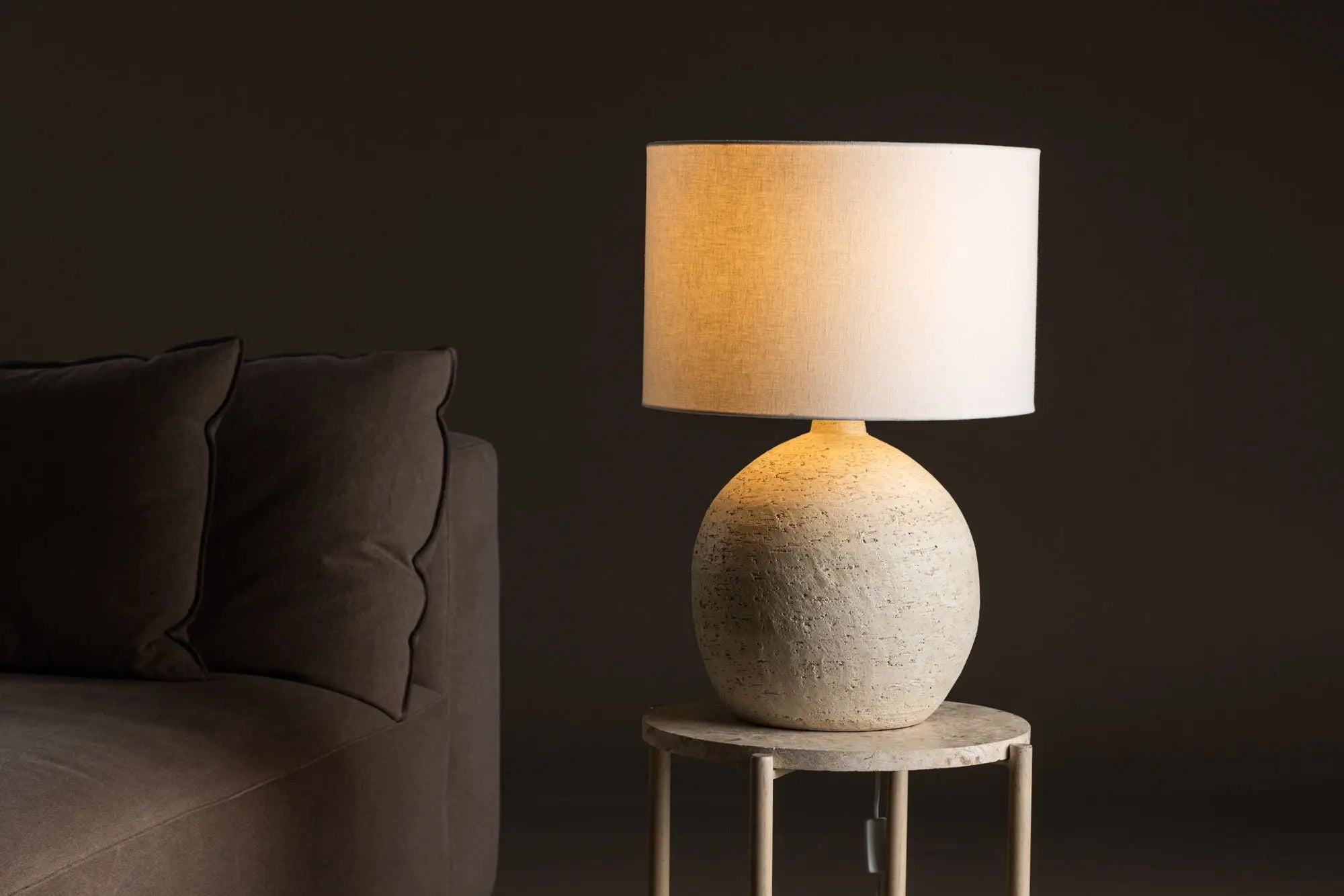 Lampe de table Tjörn - ø40 - Terre cuite