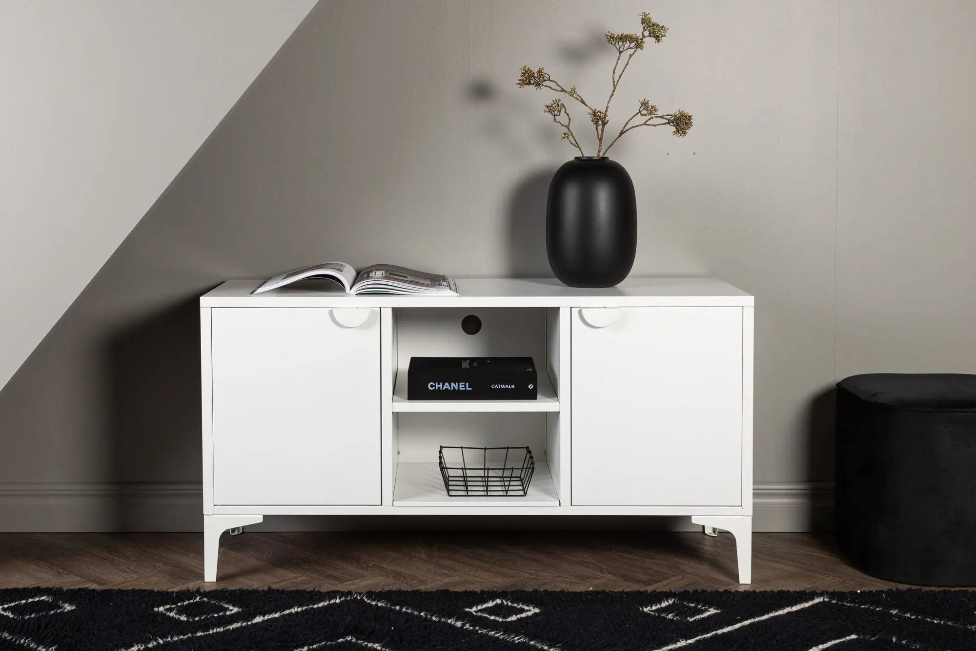 Banc TV Piring - 120 x 63 - Acier