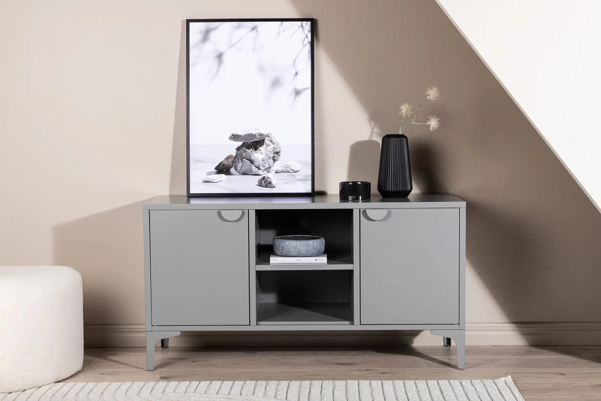 Banc TV Piring - 120 x 63 - Acier