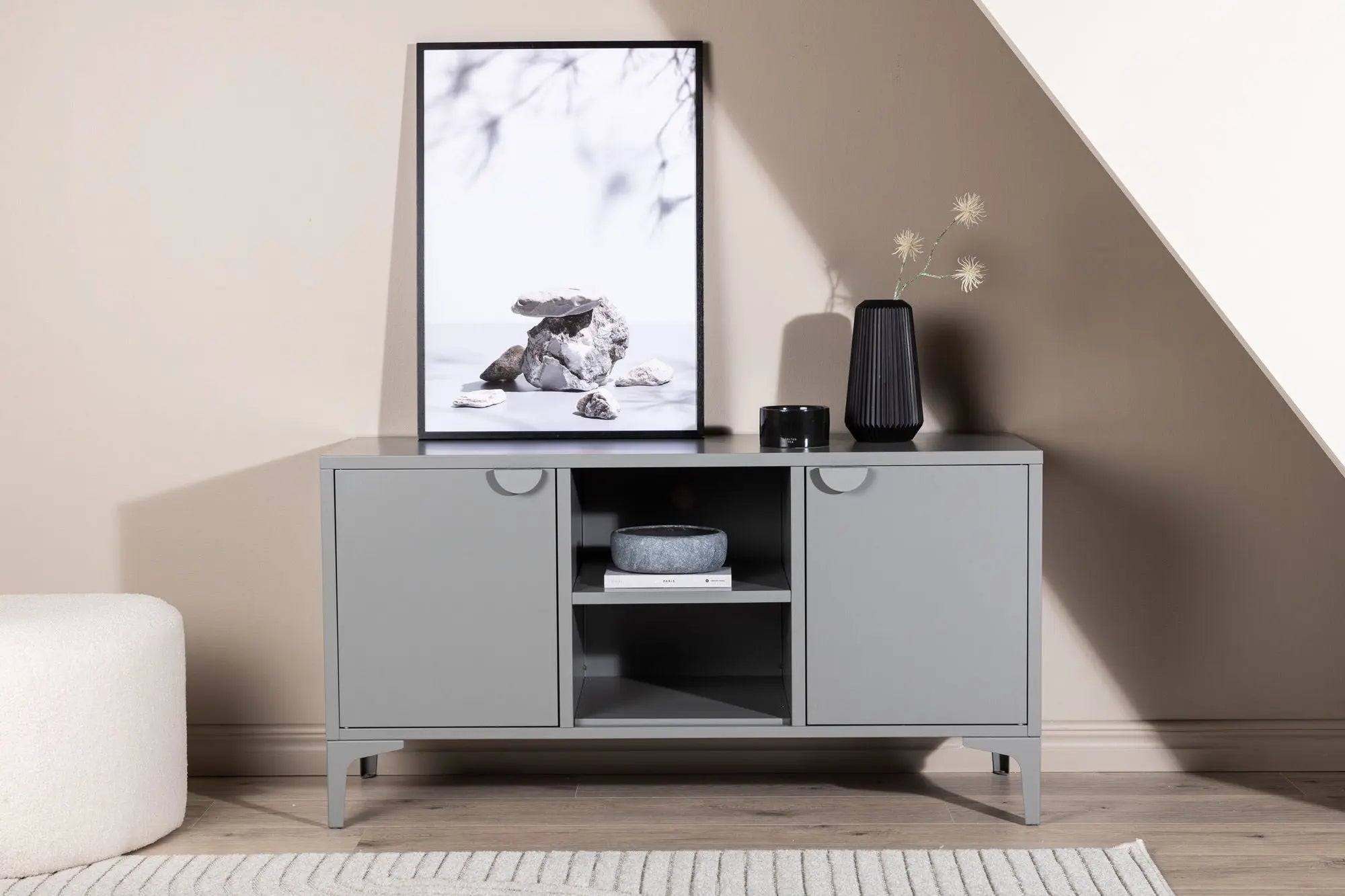Banc TV Piring - 120 x 63 - Acier