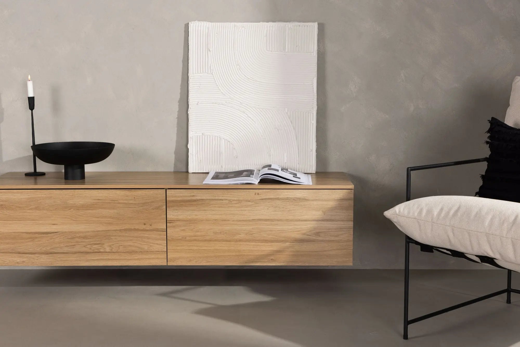 Commode Frihamn - 160 x 35 - Peuplier