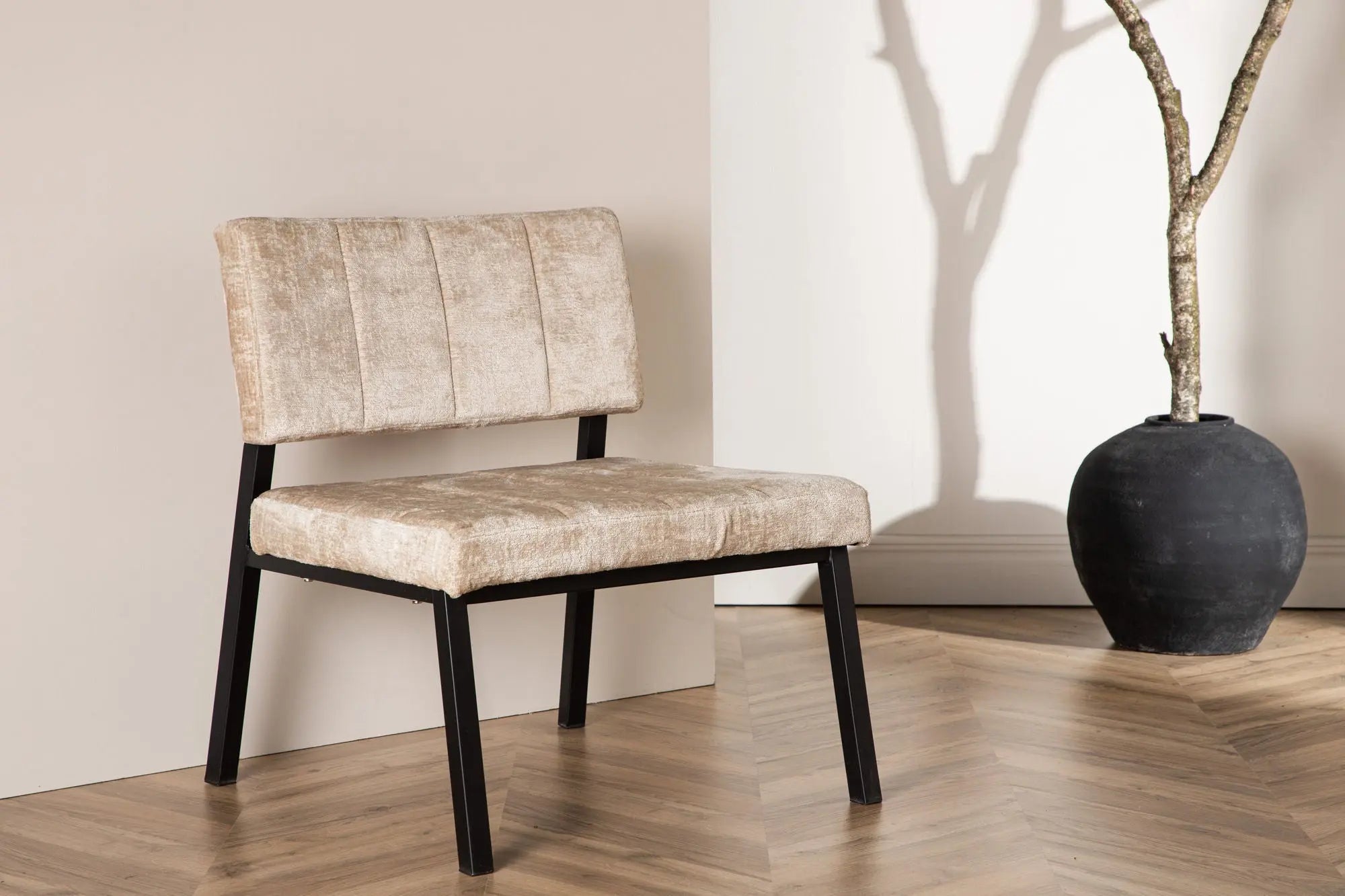 Fauteuil Monett - 64 x 74 x 66 - Polyester Velvet