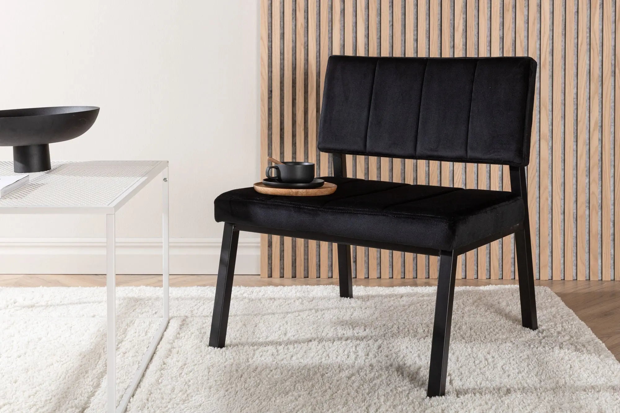 Fauteuil Monett - 64 x 74 x 66 - Polyester Velvet