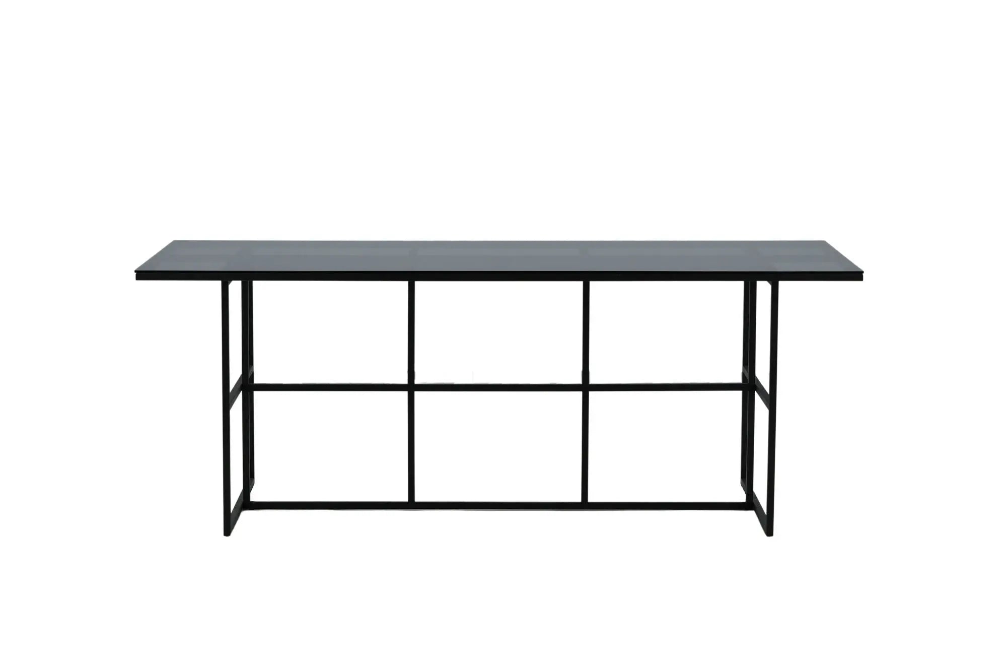 Table à manger Leif - 74 x 200 x 90 - Verre