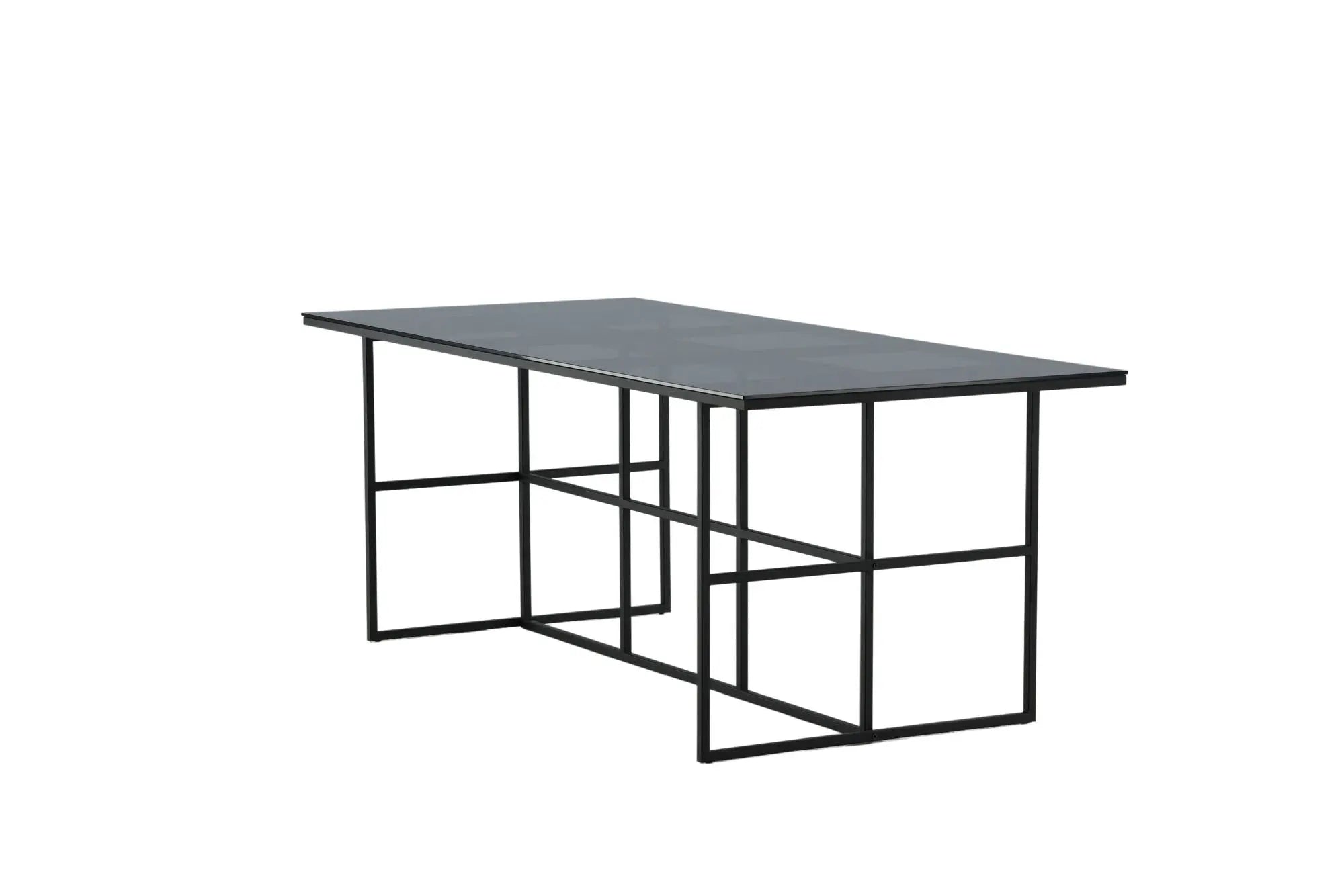Table à manger Leif - 74 x 200 x 90 - Verre