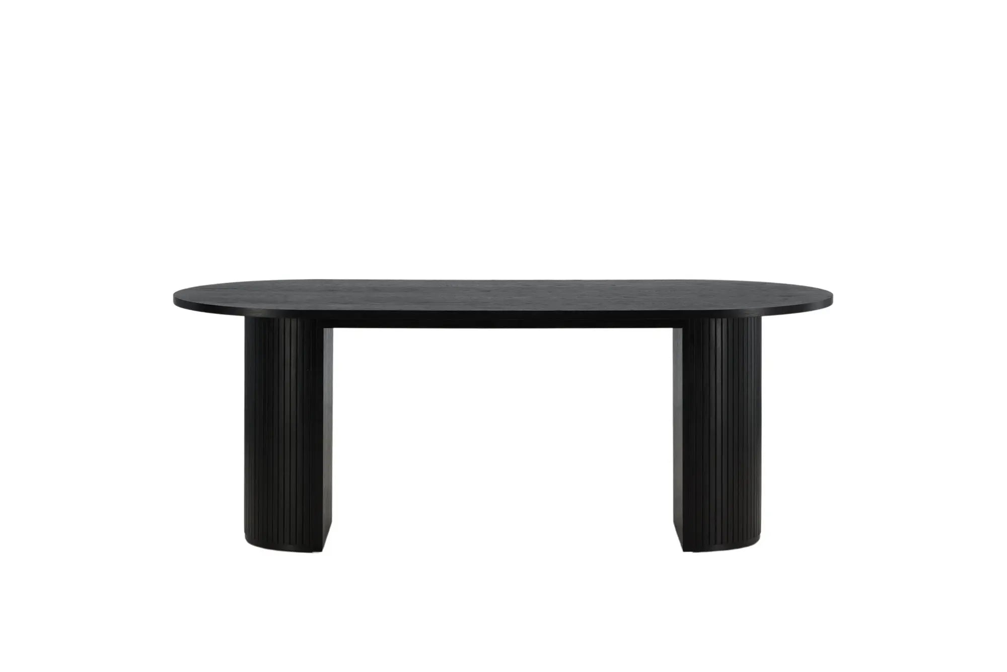 Table à manger ovale Bianca - 75 x 200 x 90 - Facettes