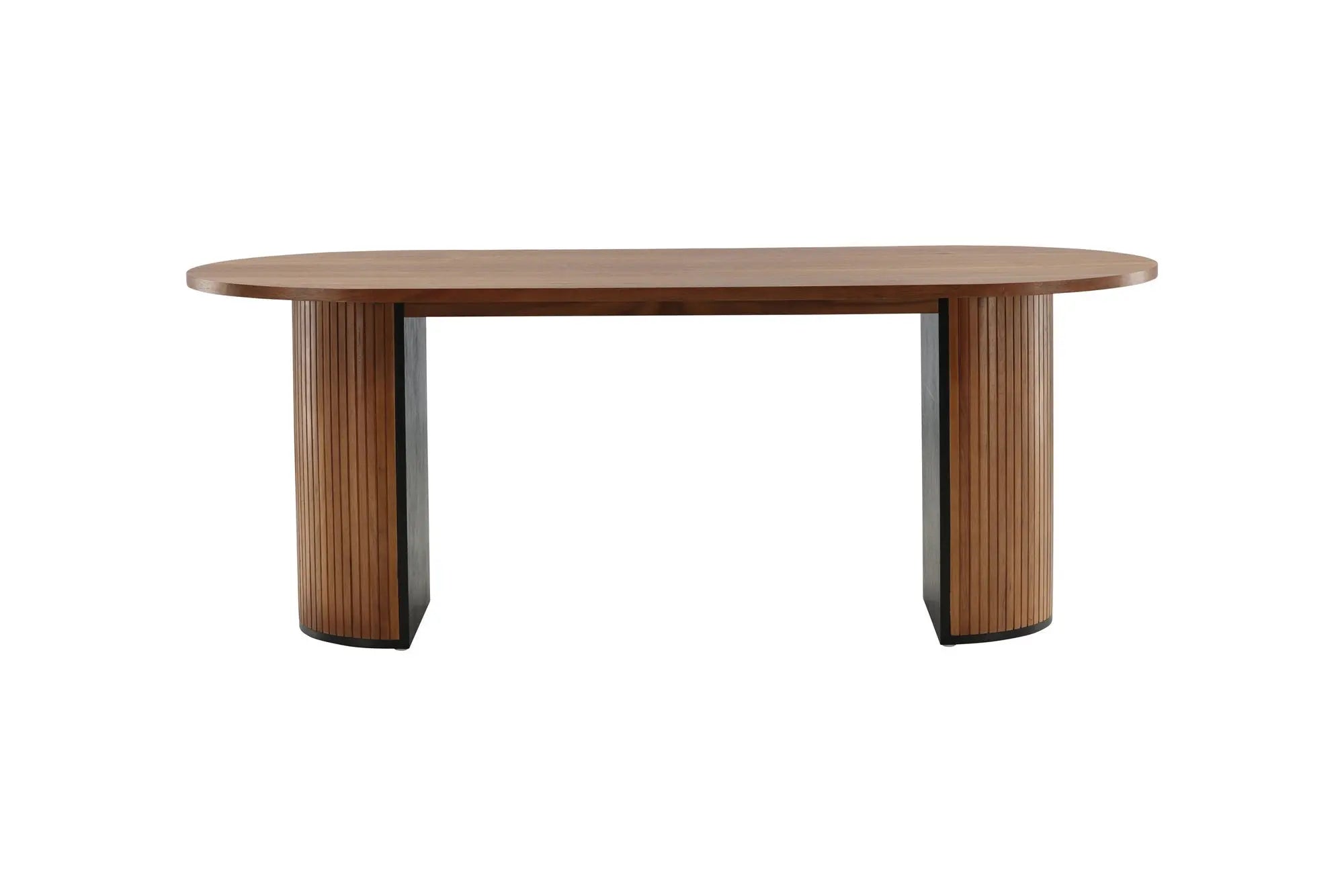 Table à manger ovale Bianca - 75 x 200 x 90 - Facettes