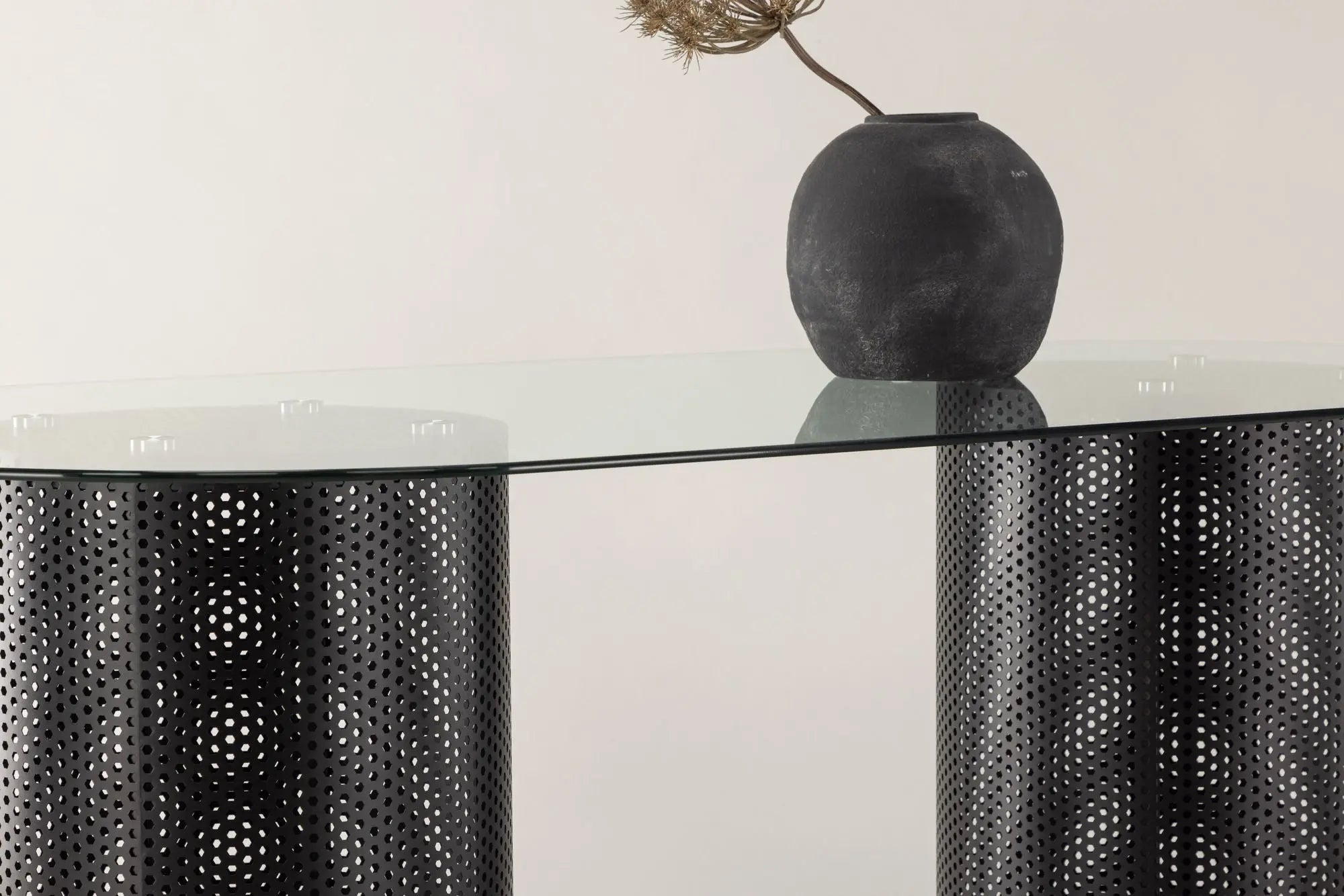 Table à manger ovale Glasgow x Josefin Lustig - 100 x 200 - Acier