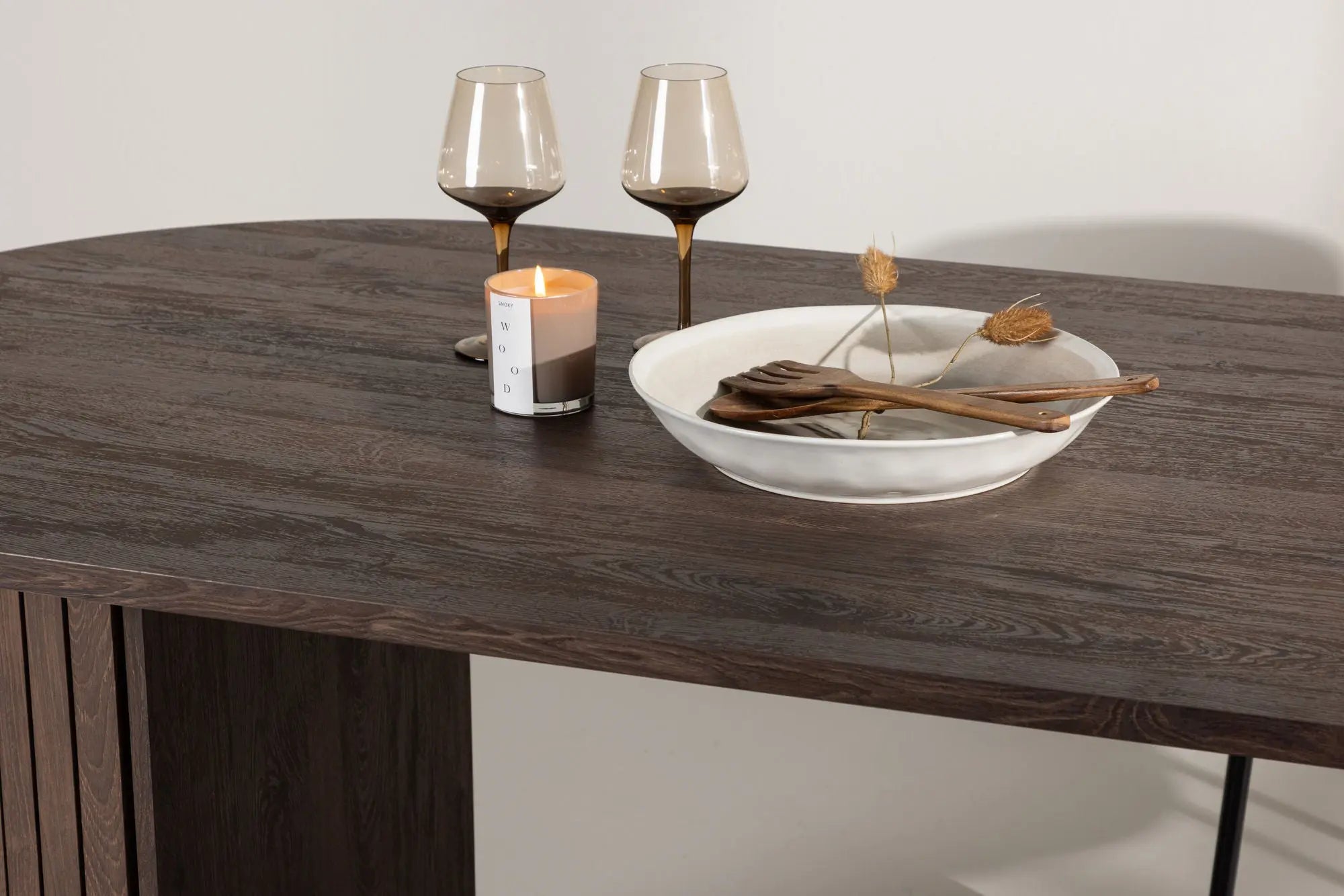 Table à manger ovale Härön - 90 x 200 - MDF