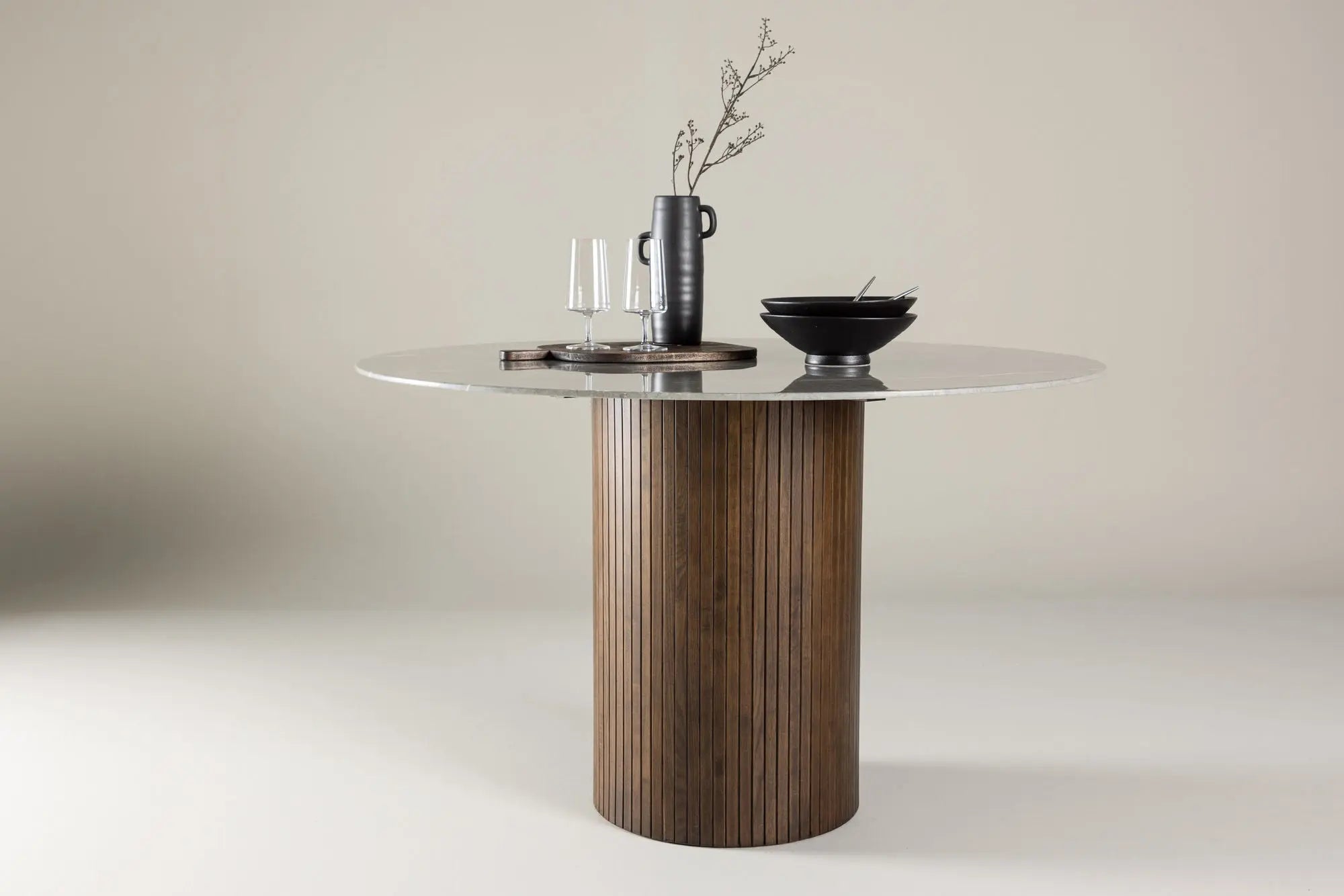 Table à manger ovale Hamneskär - ø120 - Verre