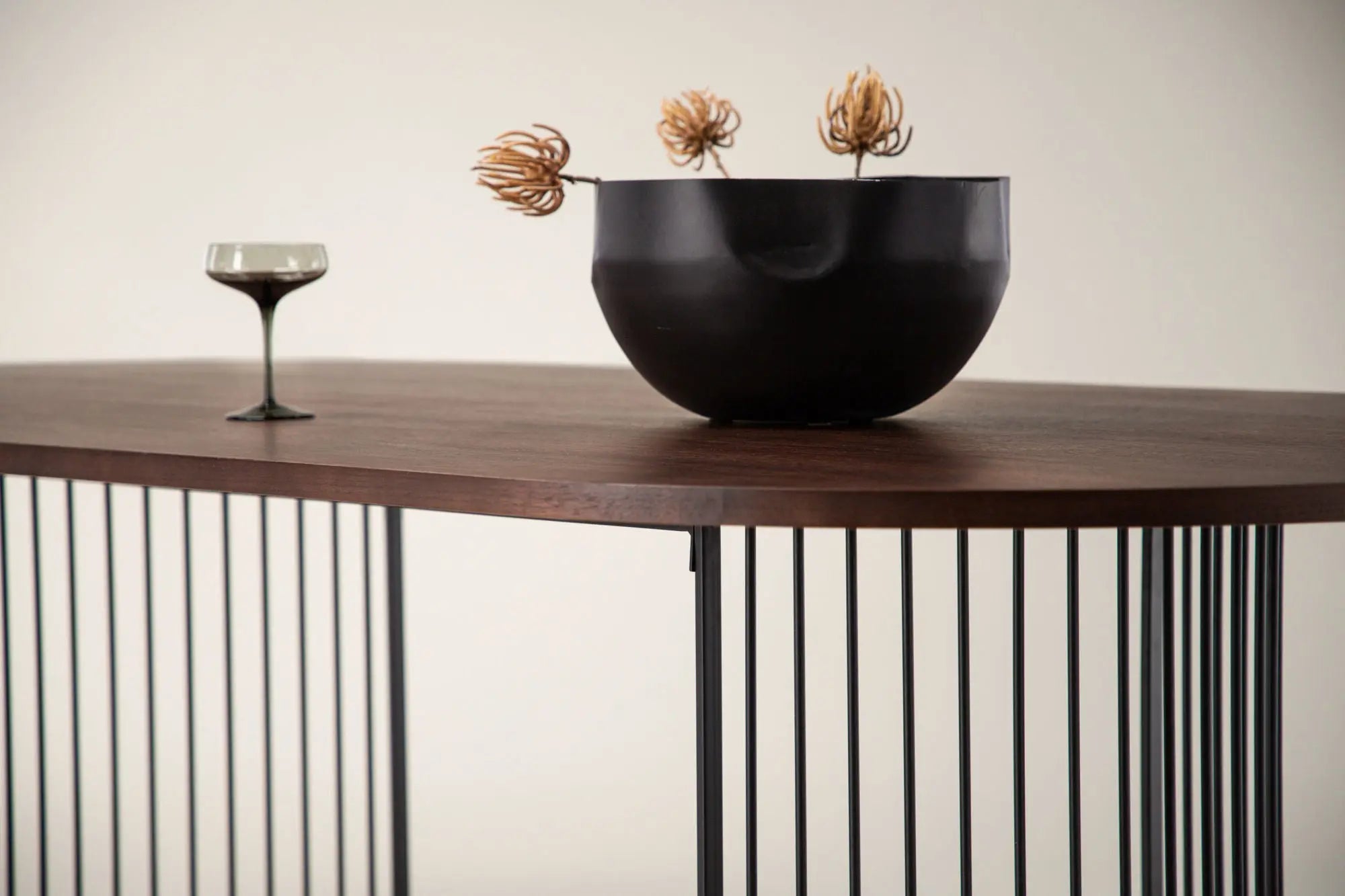 Table à manger ovale Hamneskär - 110 x 220 - MDF