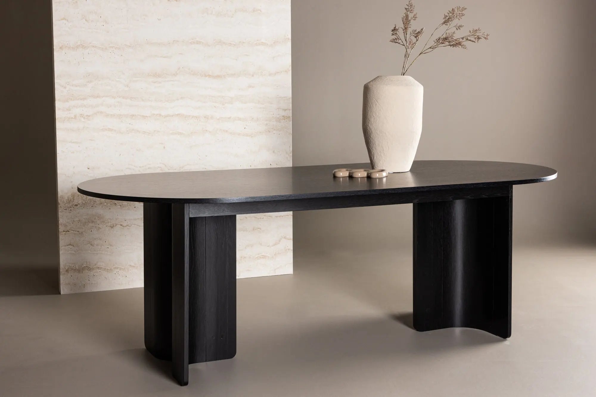 Table à manger ovale Tyresö - 220 x 100 x 75 - MDF