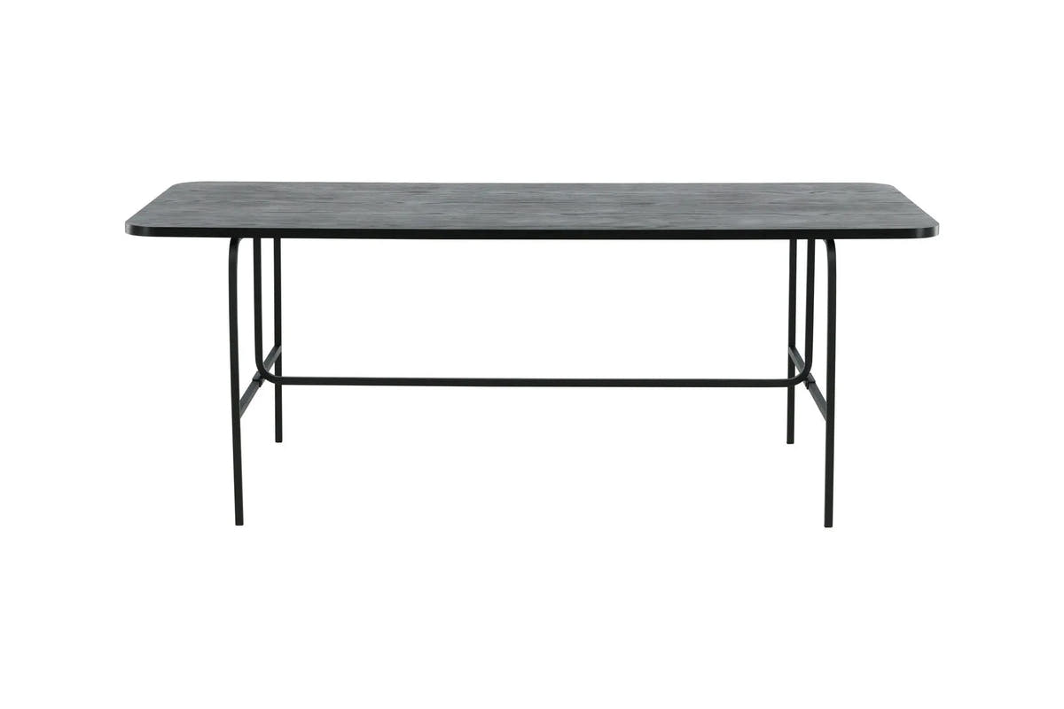 Table à manger rectangulaire Uno - 75 x 200 x 90 - Facettes